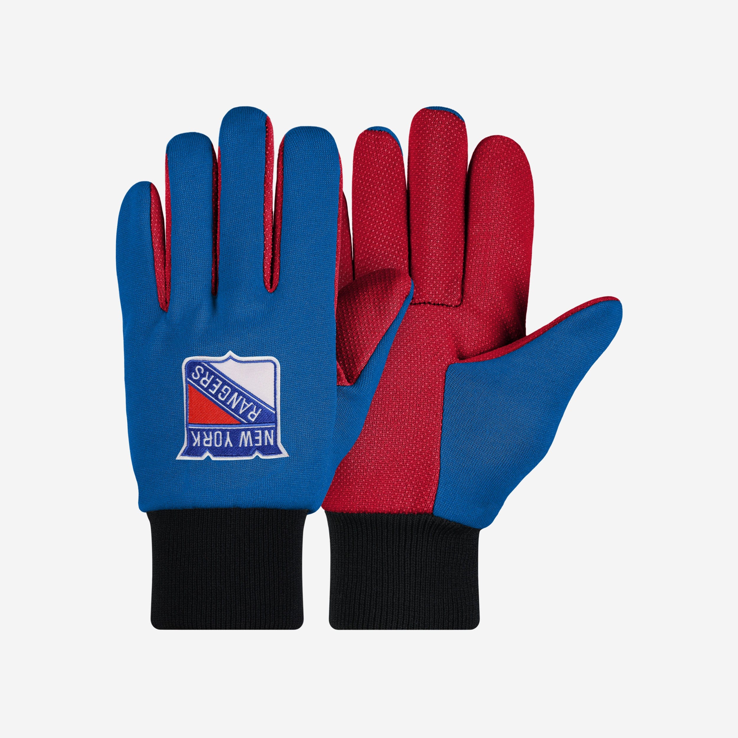 Stylish New York Rangers Colored Palm Utility Gloves