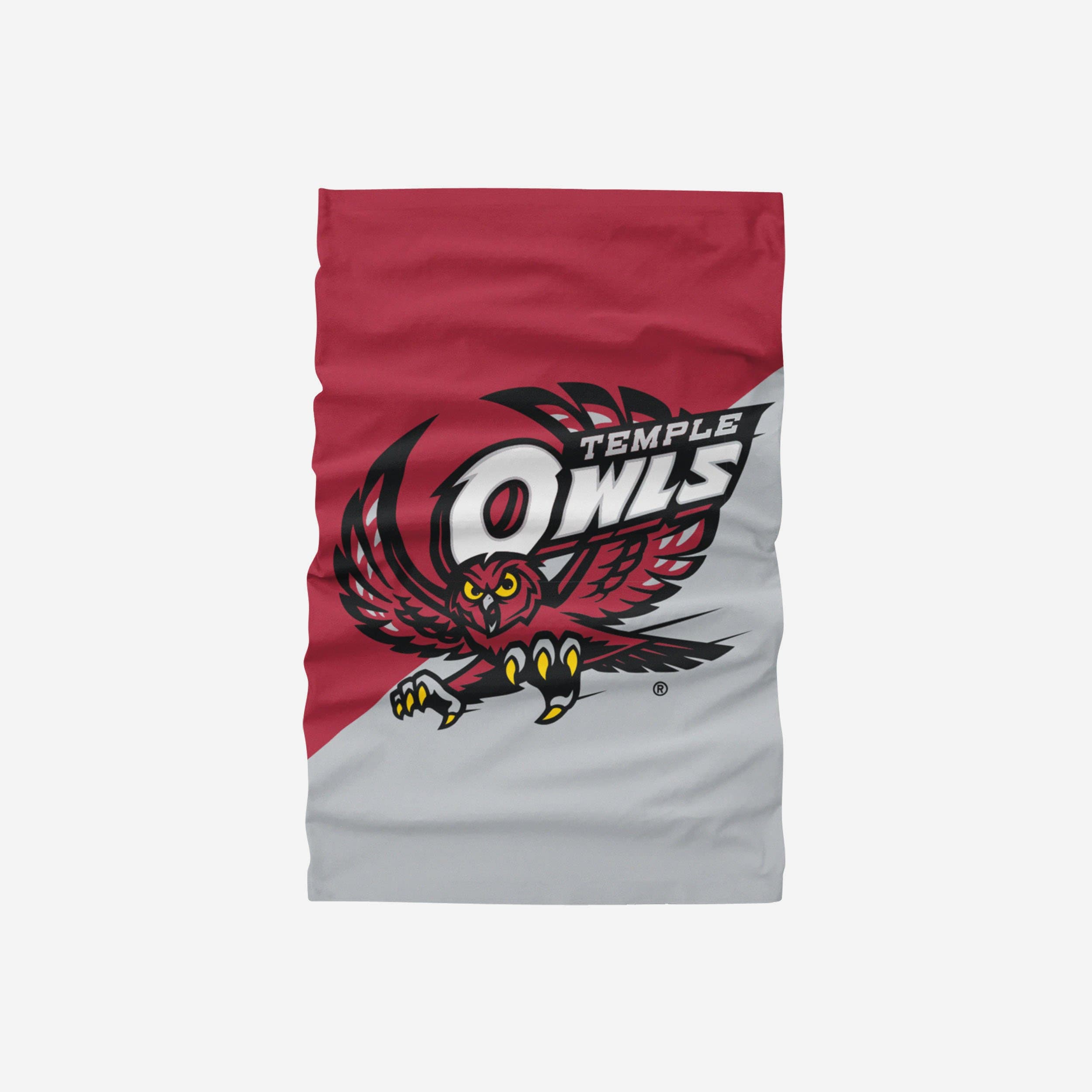 Temple Owls Stunning Big Logo Gaiter Scarf - Represent Your Team in Style!