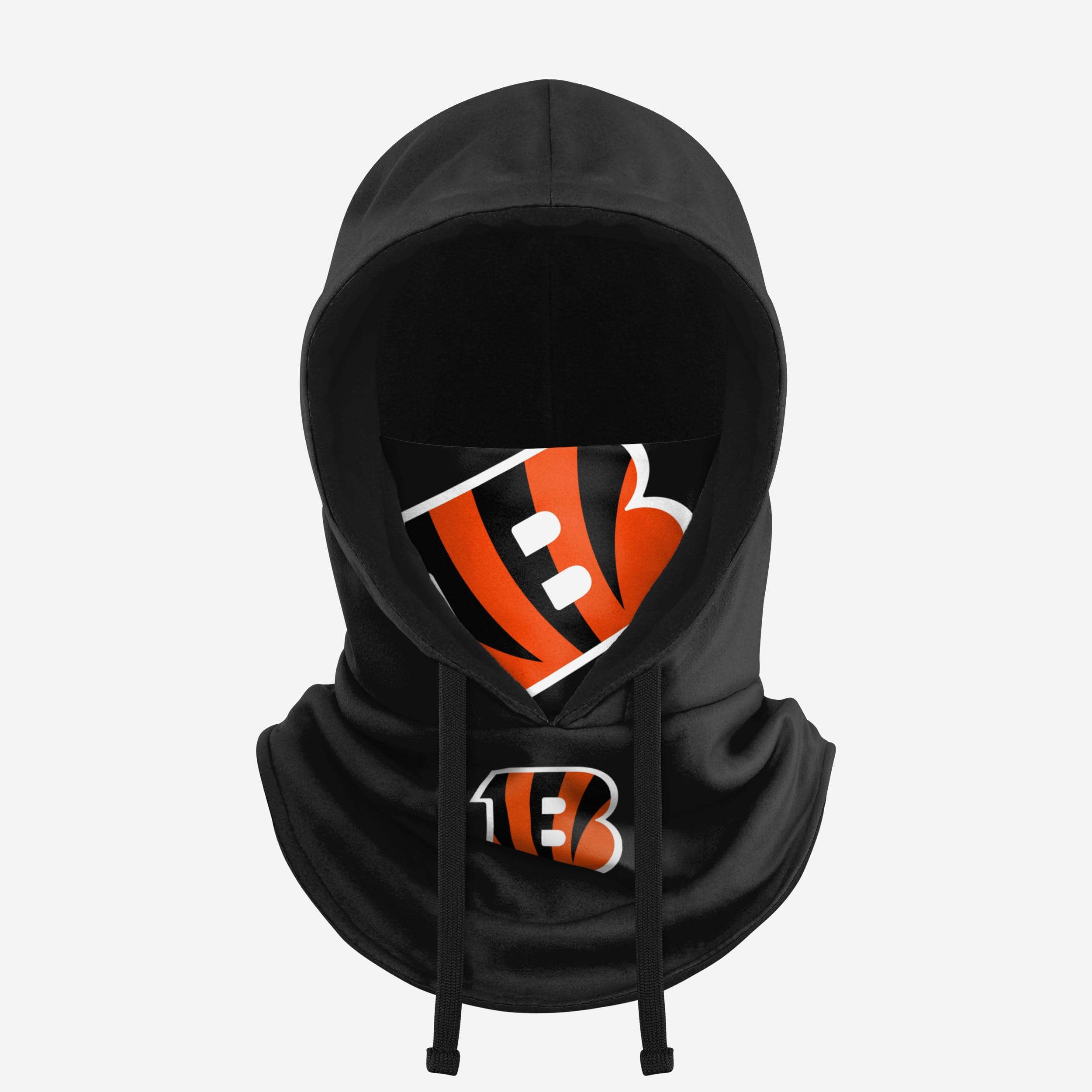 Cincinnati Bengals Stylish Black Drawstring Hooded Gaiter - Your Winter Essential!