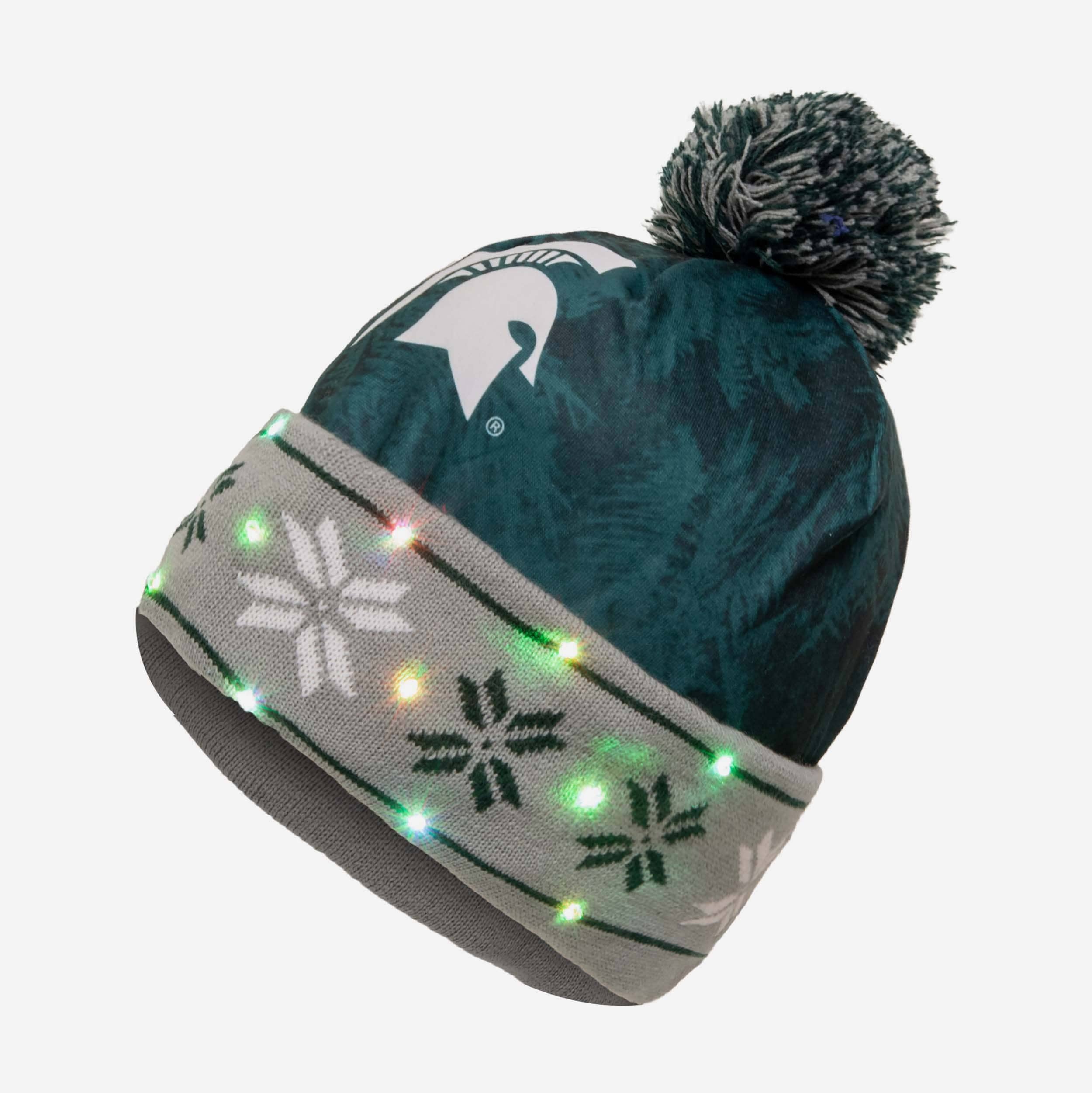 Michigan State Spartans Super Cool Light Up Beanie