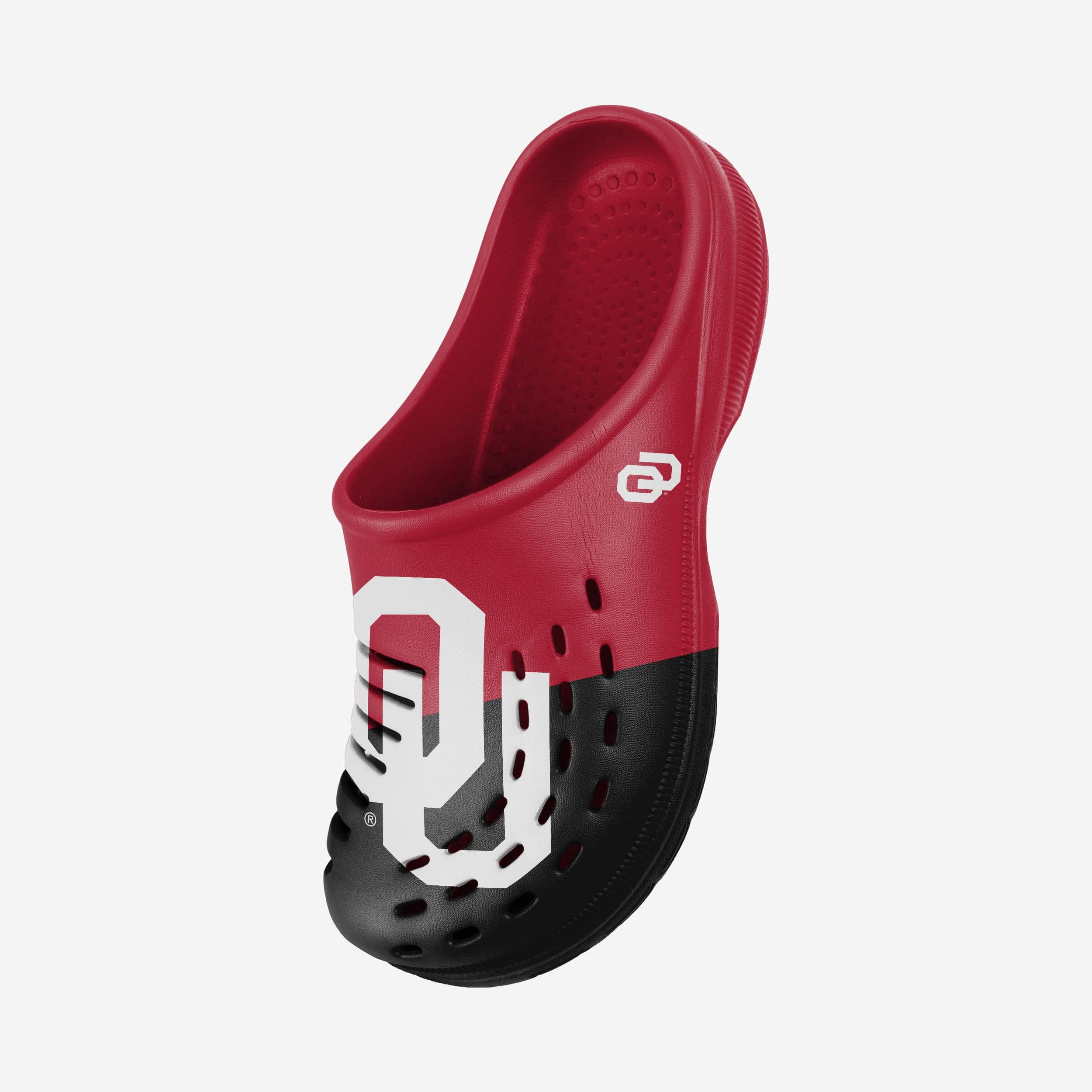 Oklahoma Sooners Colorblock Big Logo Clogs - Stylish Team Spirit