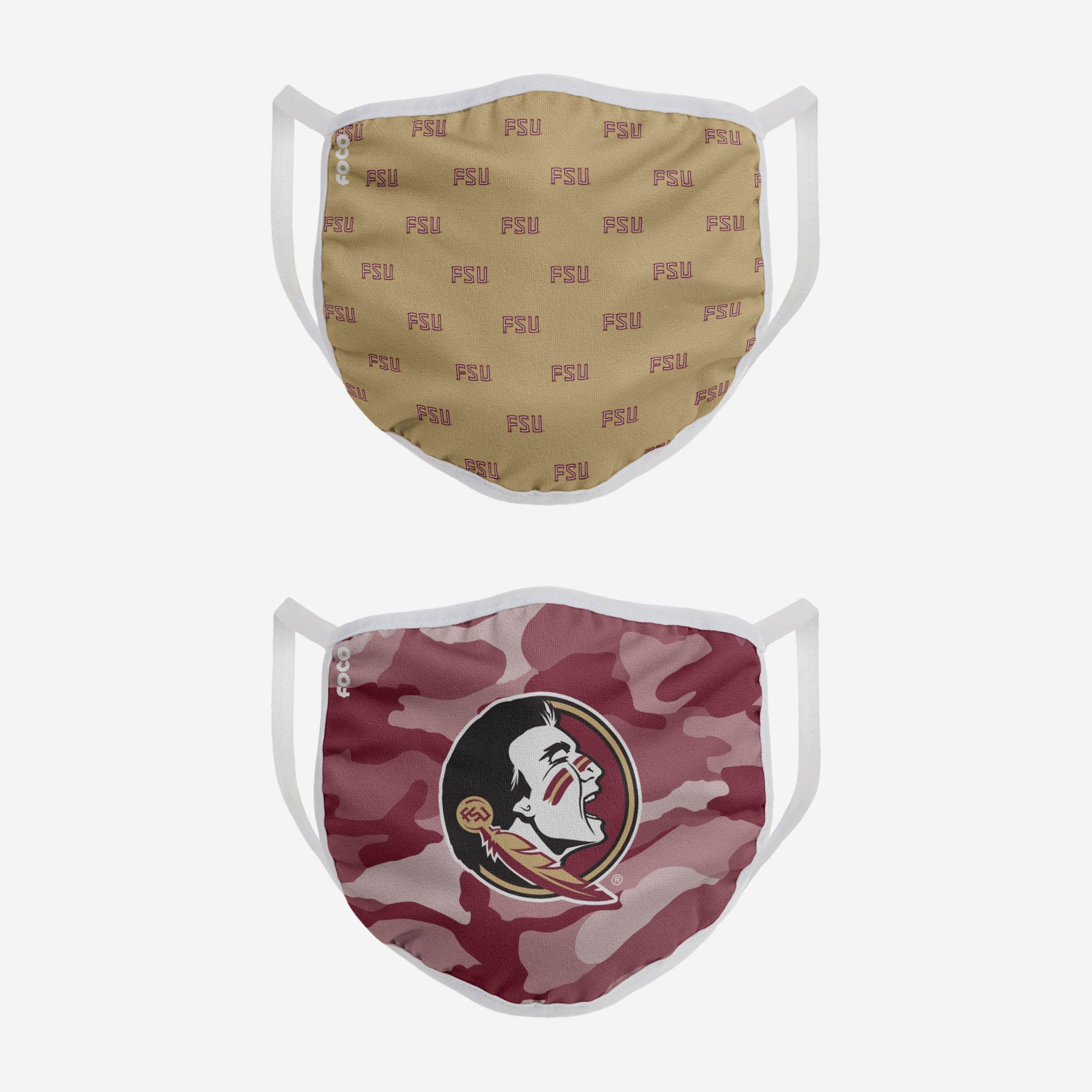 Florida State Seminoles Dynamic 2-Pack Face Covers - Show Your Team Spirit!