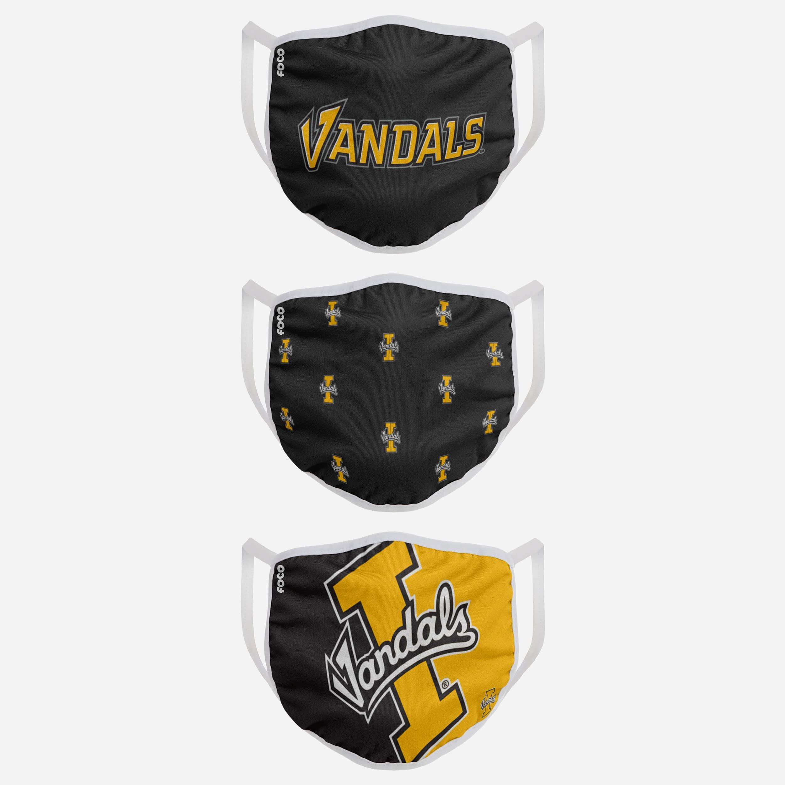 Idaho Vandals 3-Pack Fashionable Face Covers - Represent Your Team in Style!