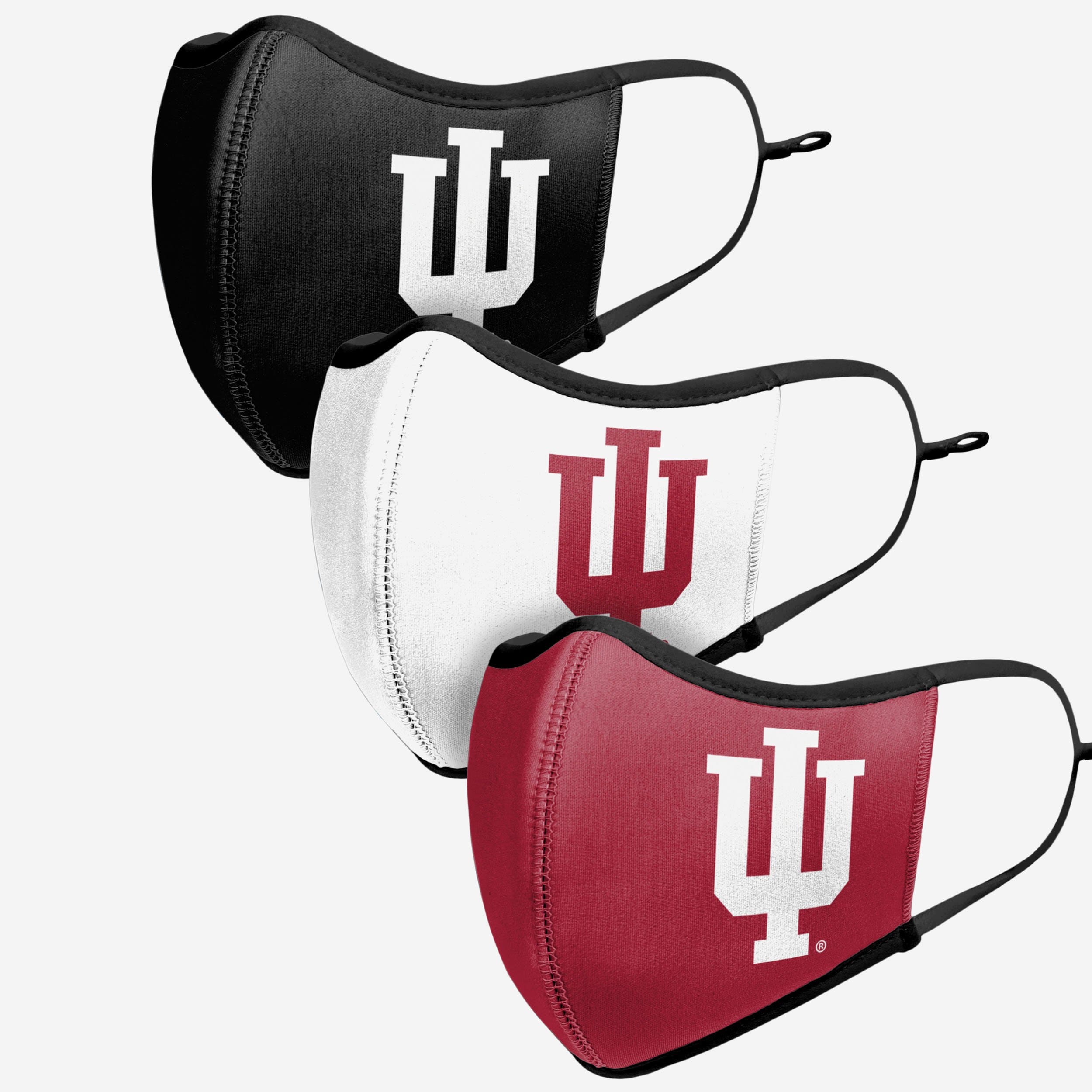Indiana Hoosiers 3-Pack Sports Face Cover - Show Your Team Spirit!