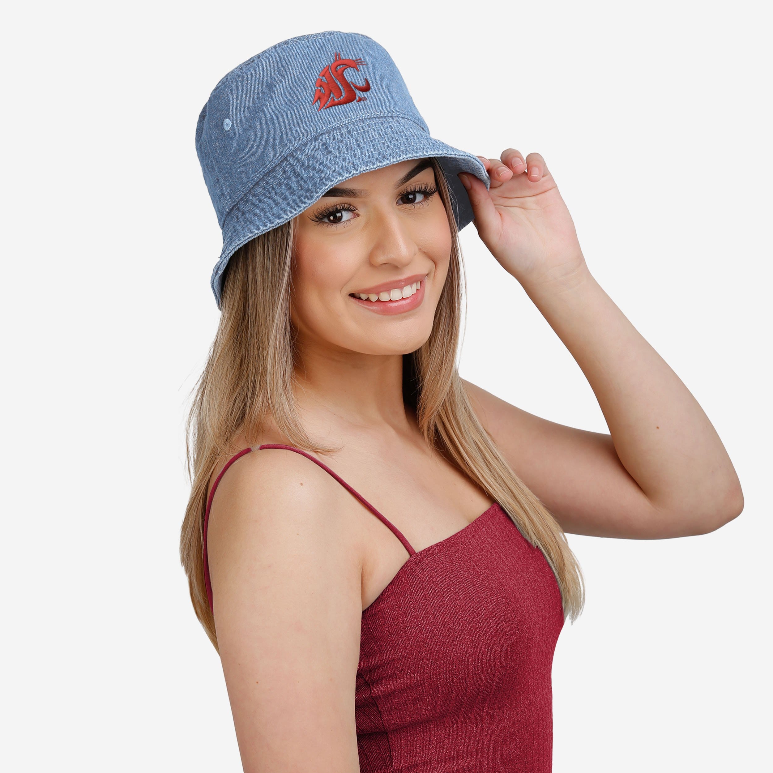 Washington State Cougars Stylish Denim Bucket Hat