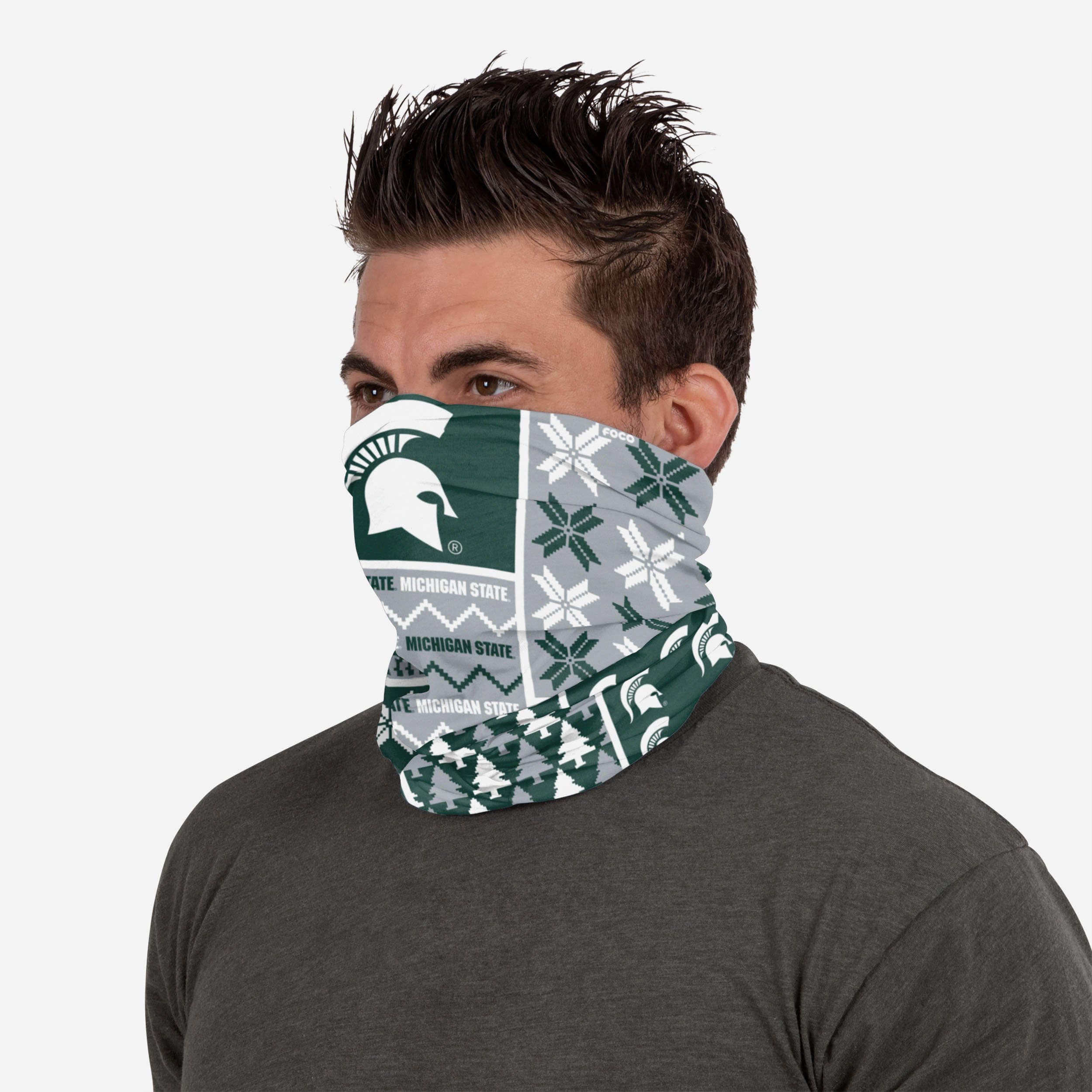 Michigan State Spartans Stylish Block Gaiter Scarf - Show Your Team Spirit!