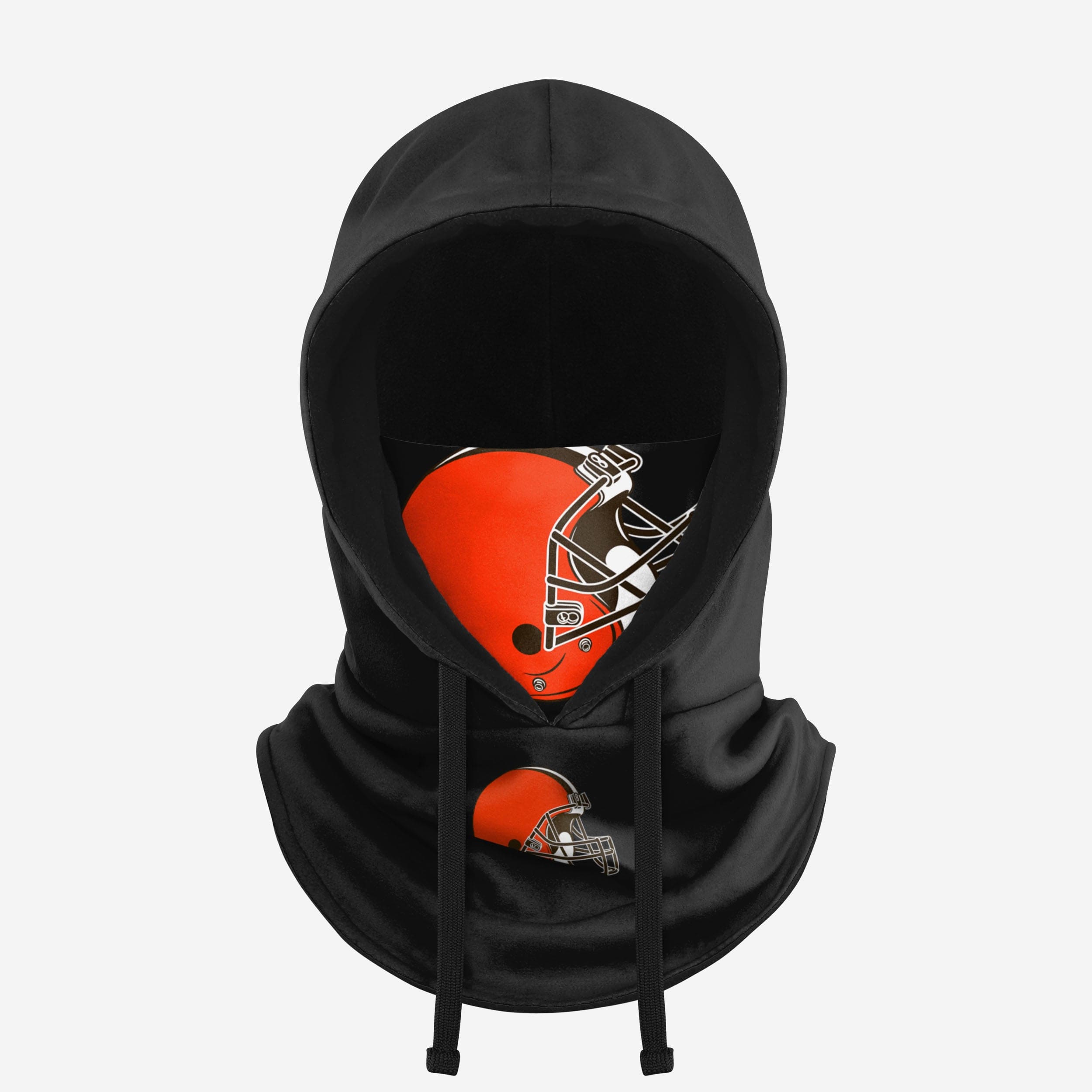 Cleveland Browns Stylish Black Drawstring Hooded Gaiter - Rock Your Team Spirit!