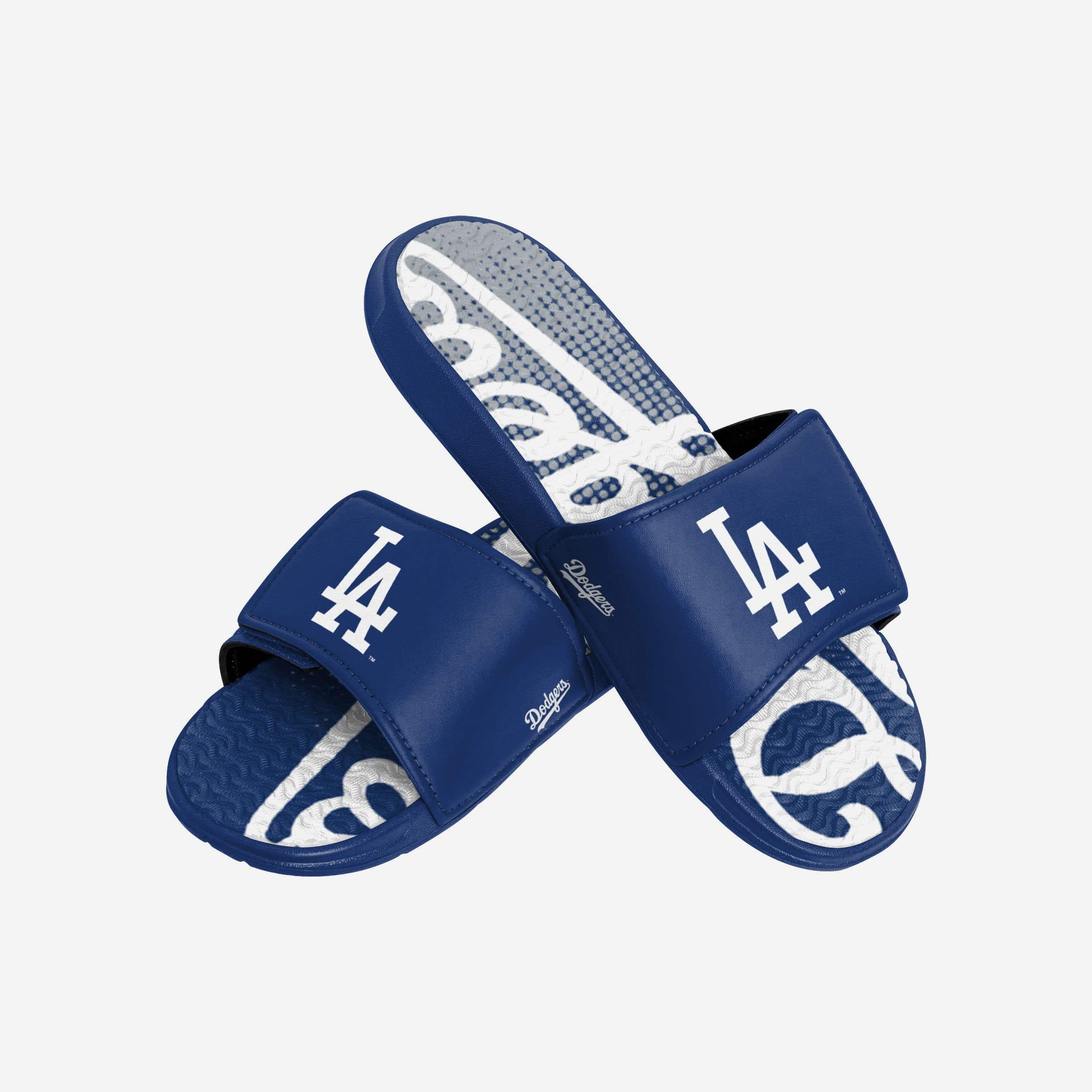 Los Angeles Dodgers Gradient Wordmark Comfort Gel Slides
