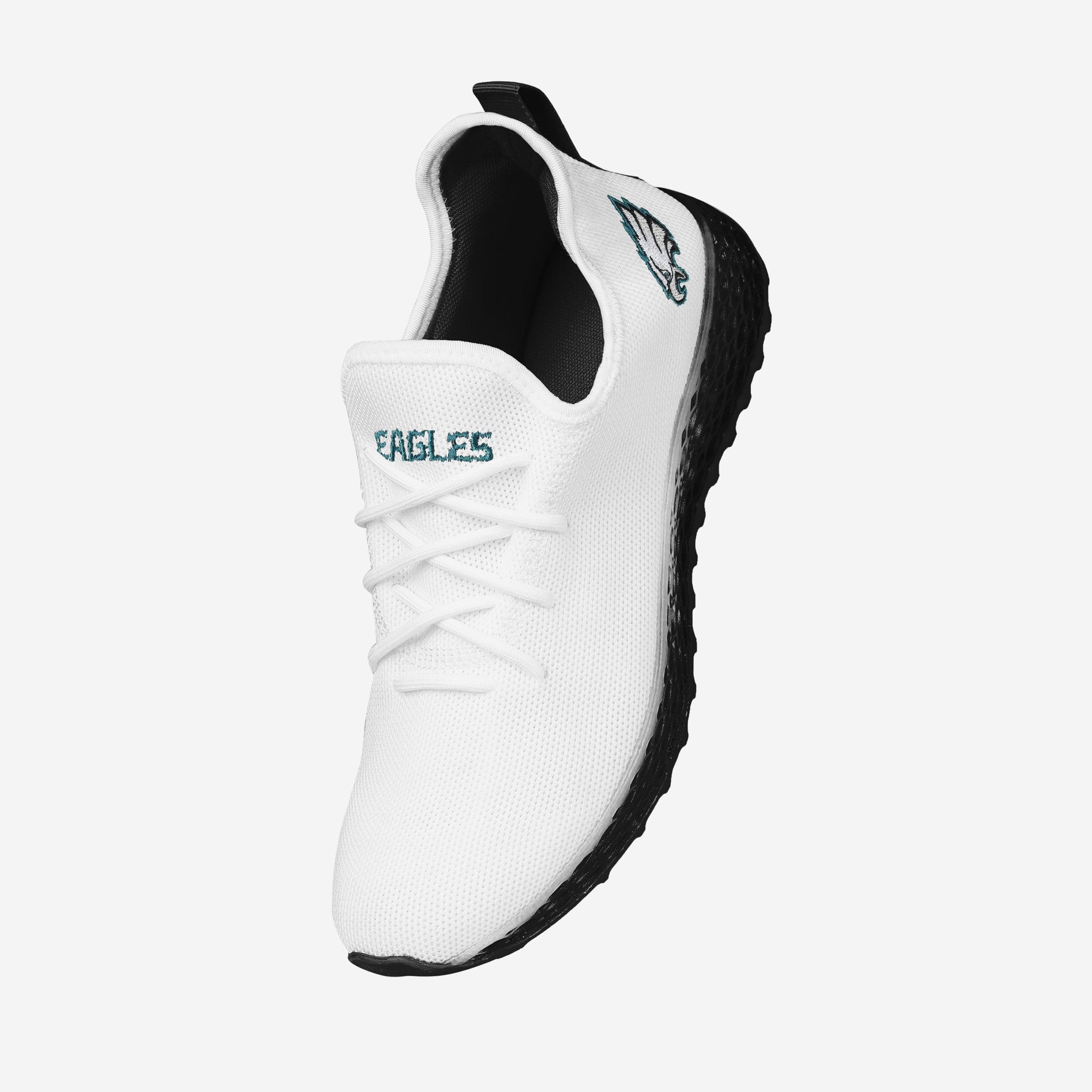 Philadelphia Eagles Gradient Midsole White Game-Day Sneakers