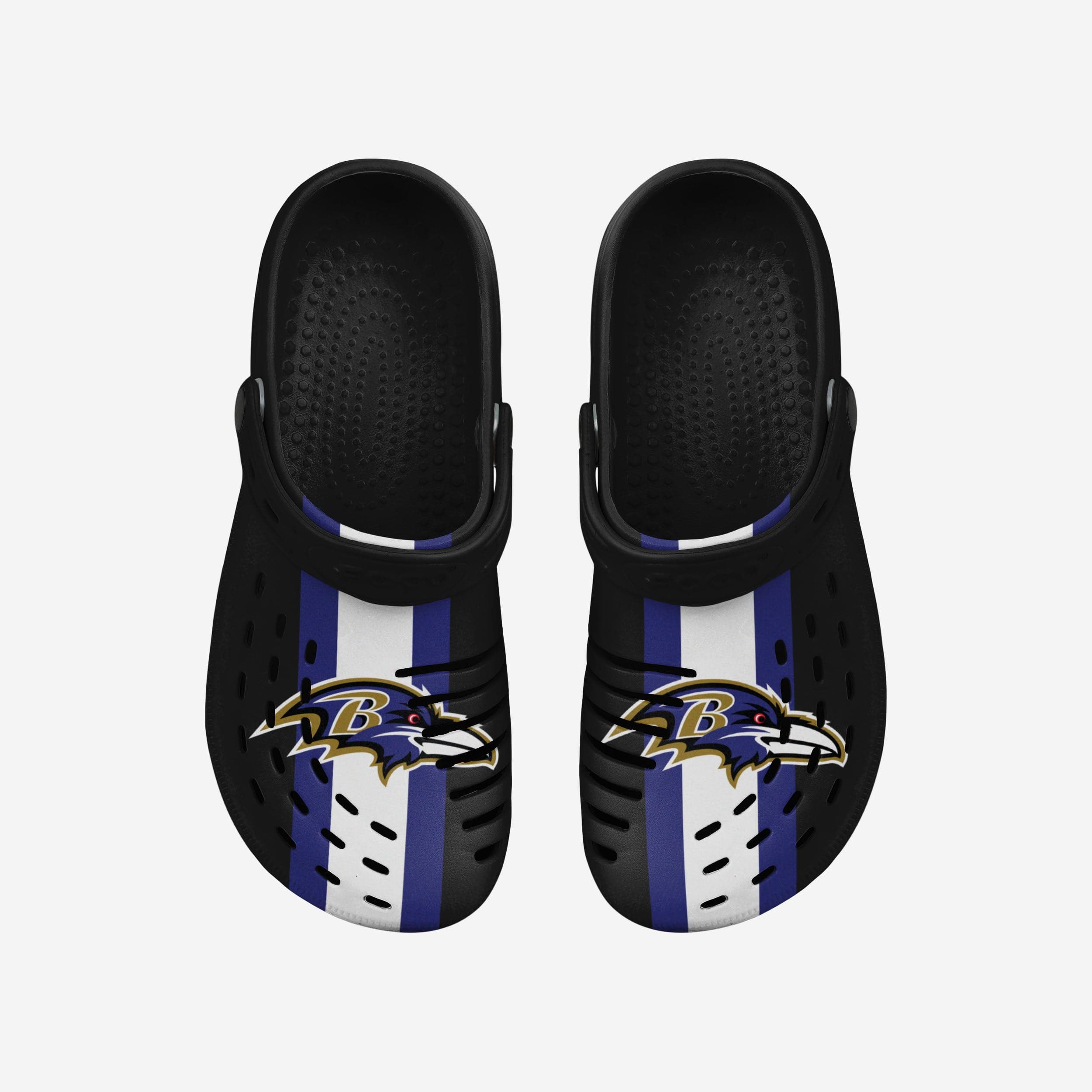 Baltimore Ravens Team Stripe Clogs: The Ultimate Sports Companion with Straps