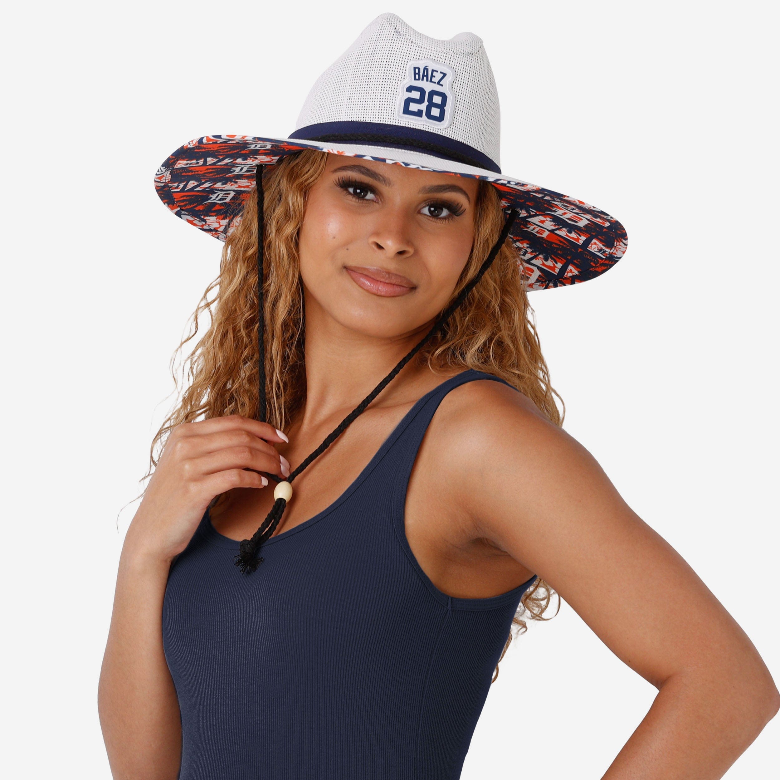 Javier Baez Detroit Tigers Stylish Straw Hat