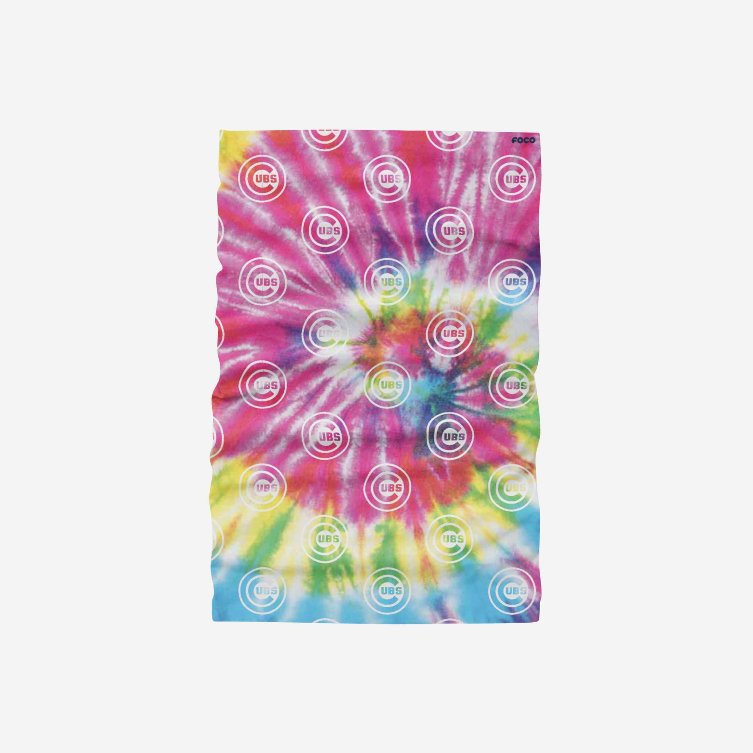 Chicago Cubs Pastel Tie - Dye Gaiter Scarf: A Must - Have for Fans!