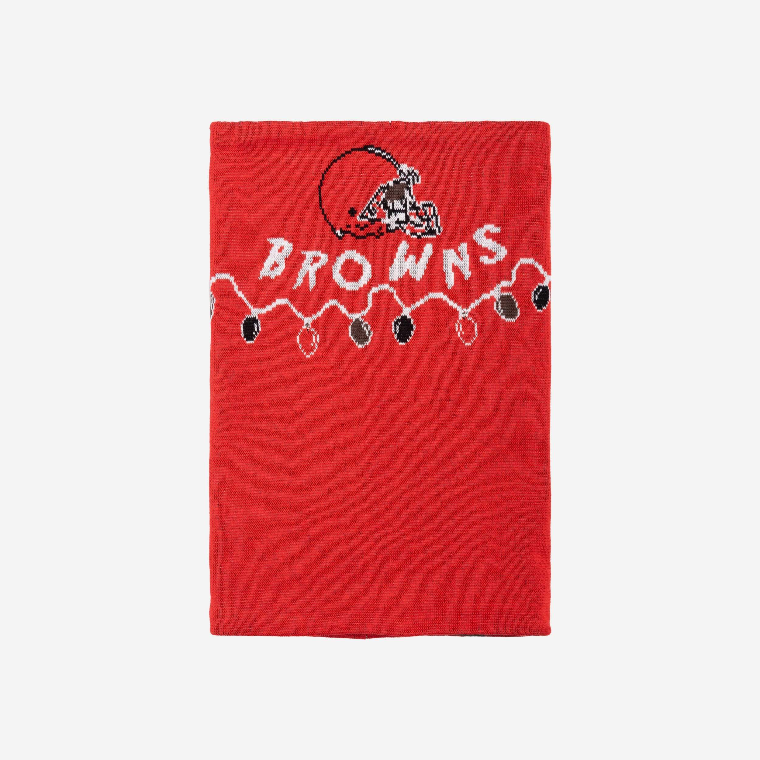 Cleveland Browns Glowing Knit Gaiter Scarf - Show Your Team Spirit!