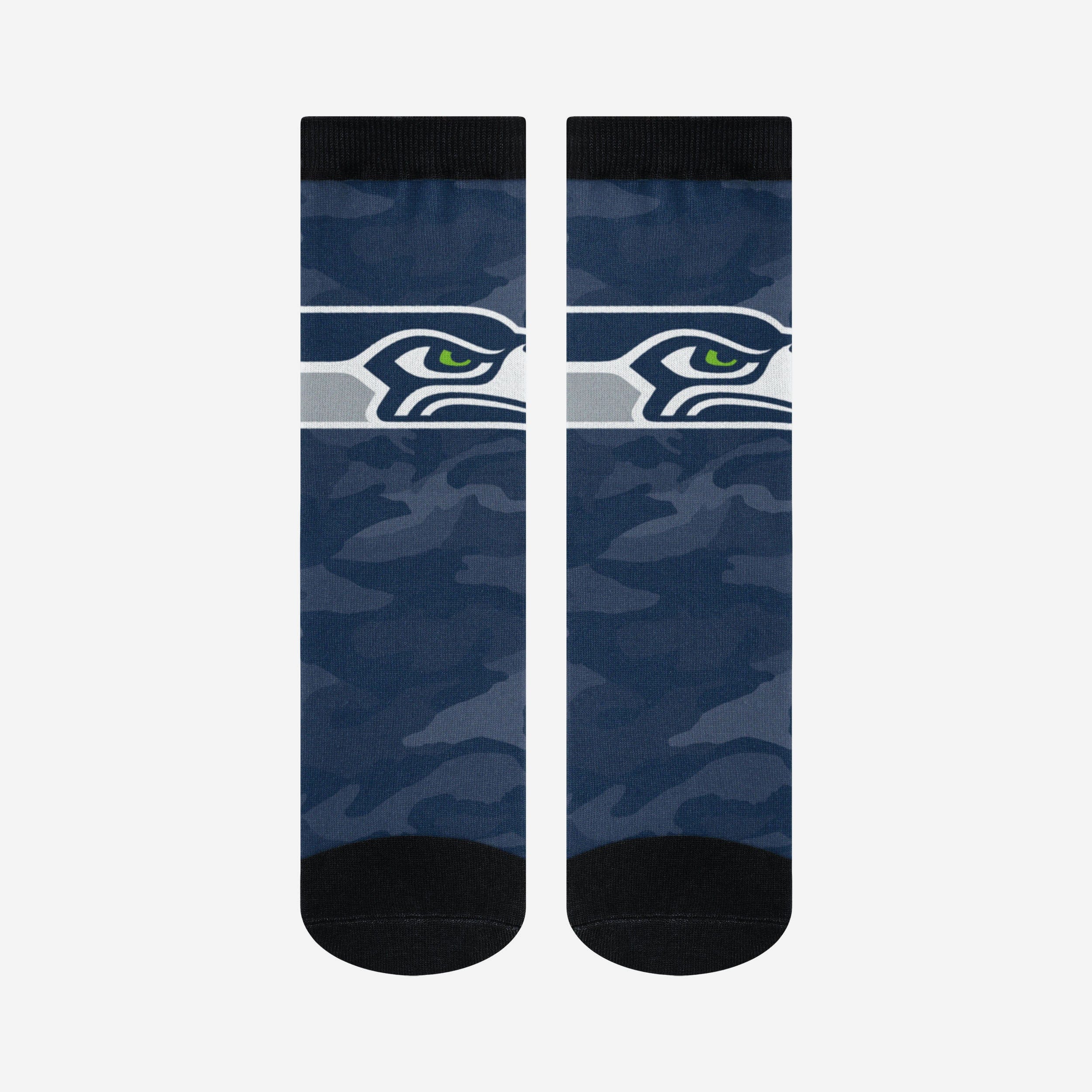 Cool Seattle Seahawks Printed Camo Socks - Show Your Team Spirit!
