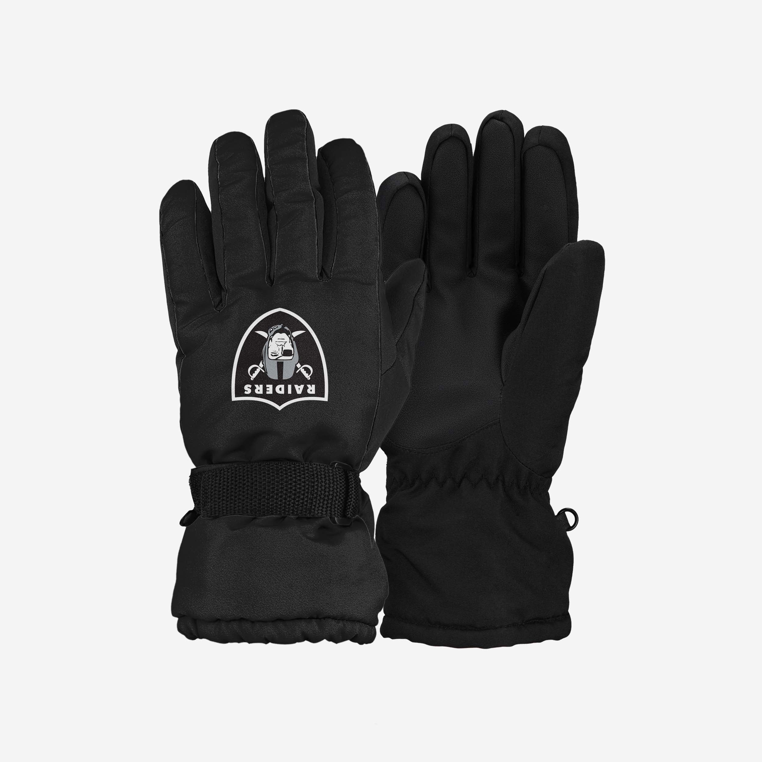 Las Vegas Raiders Big Logo Super Insulated Gloves - Show Your Team Spirit!