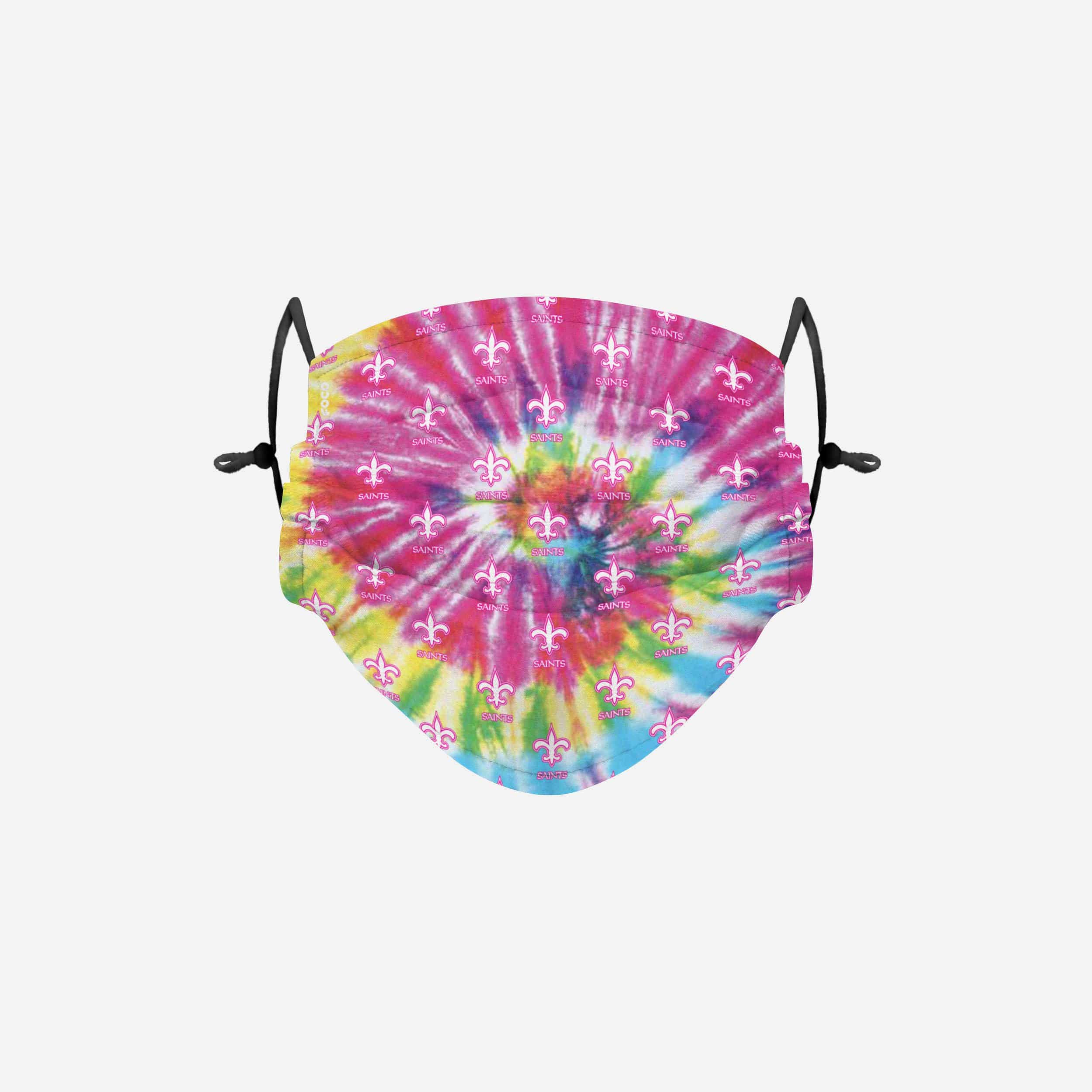 New Orleans Saints Pastel Tie-Dye Adjustable Face Cover - Represent Your Team in Style!