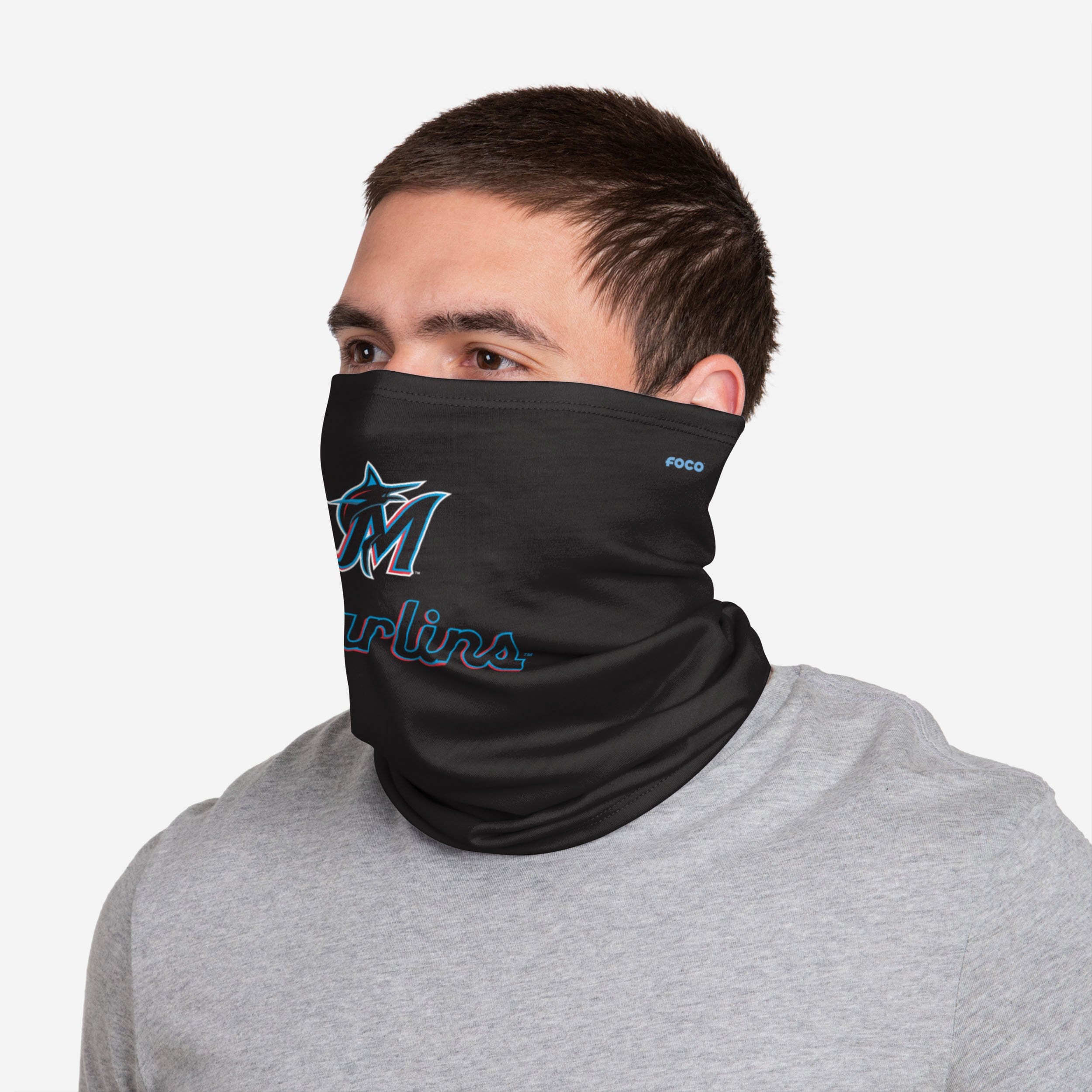 Miami Marlins Stylish Team Logo Stitched Gaiter Scarf - Represent Your Team in Style!