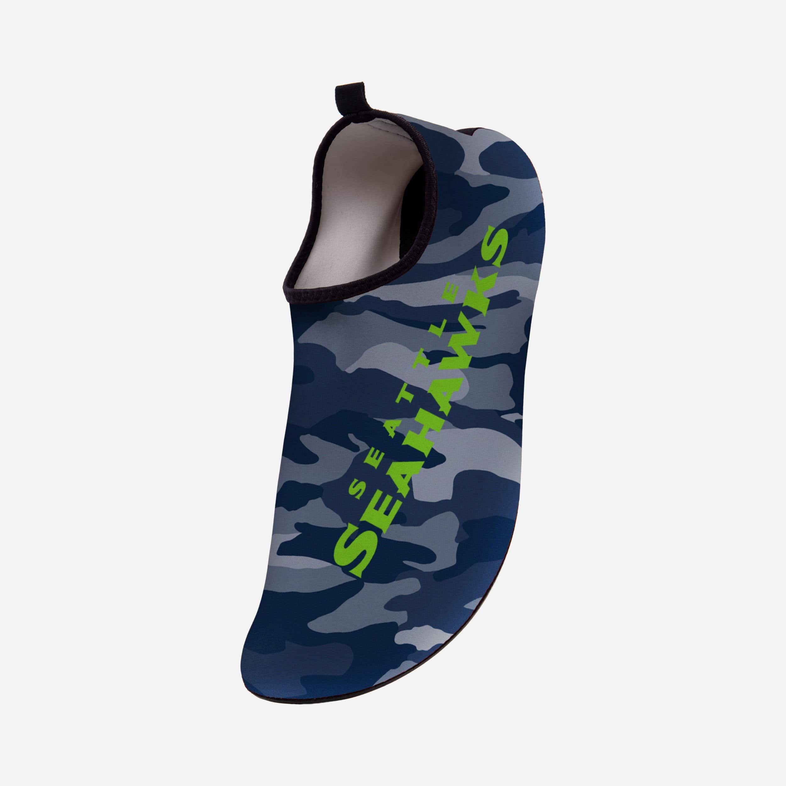 Seattle Seahawks Men's Camo Water Shoes - A Must-Have for Beach Enthusiasts