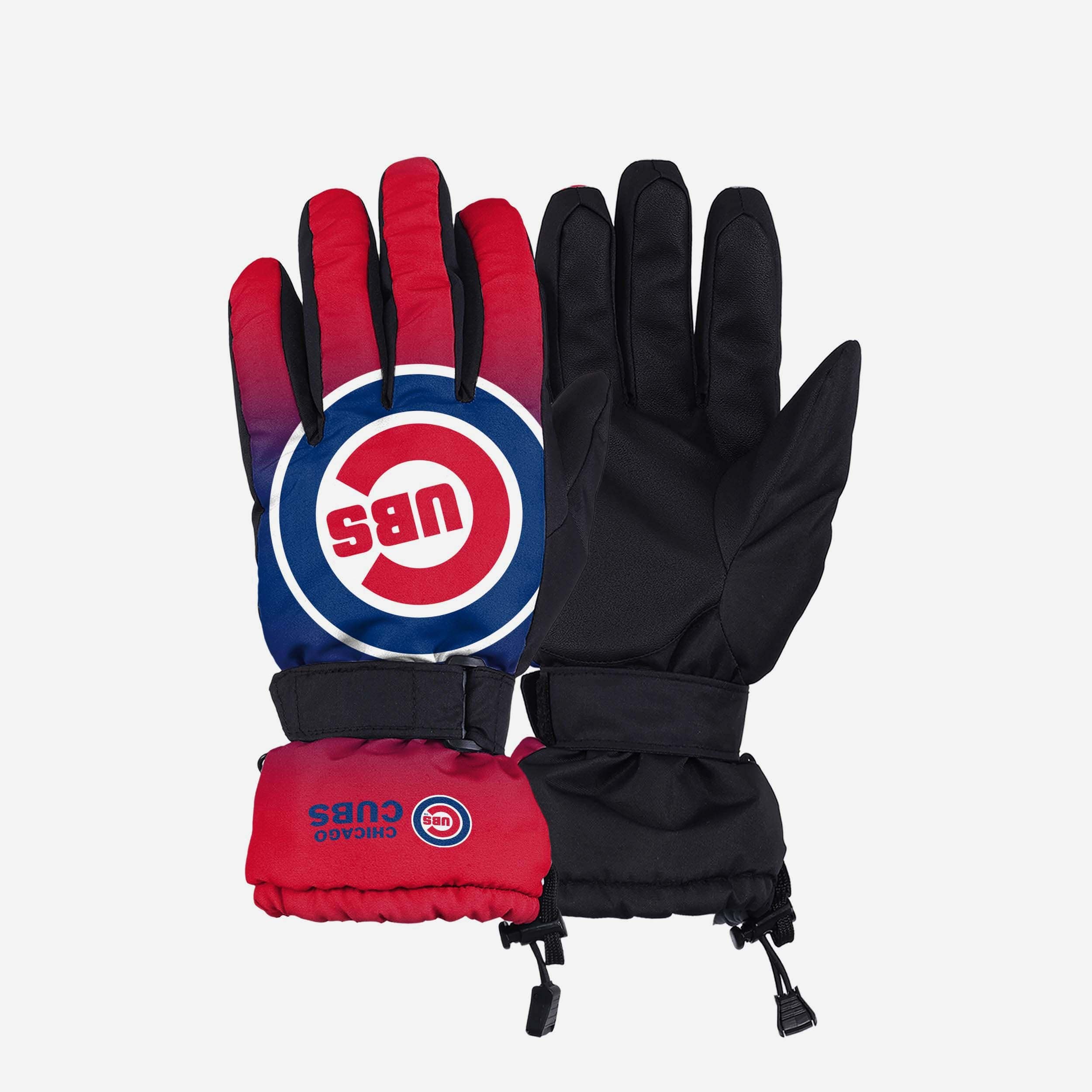 Chicago Cubs Gradient Big Logo Insulated Gloves - Show Your Team Spirit!