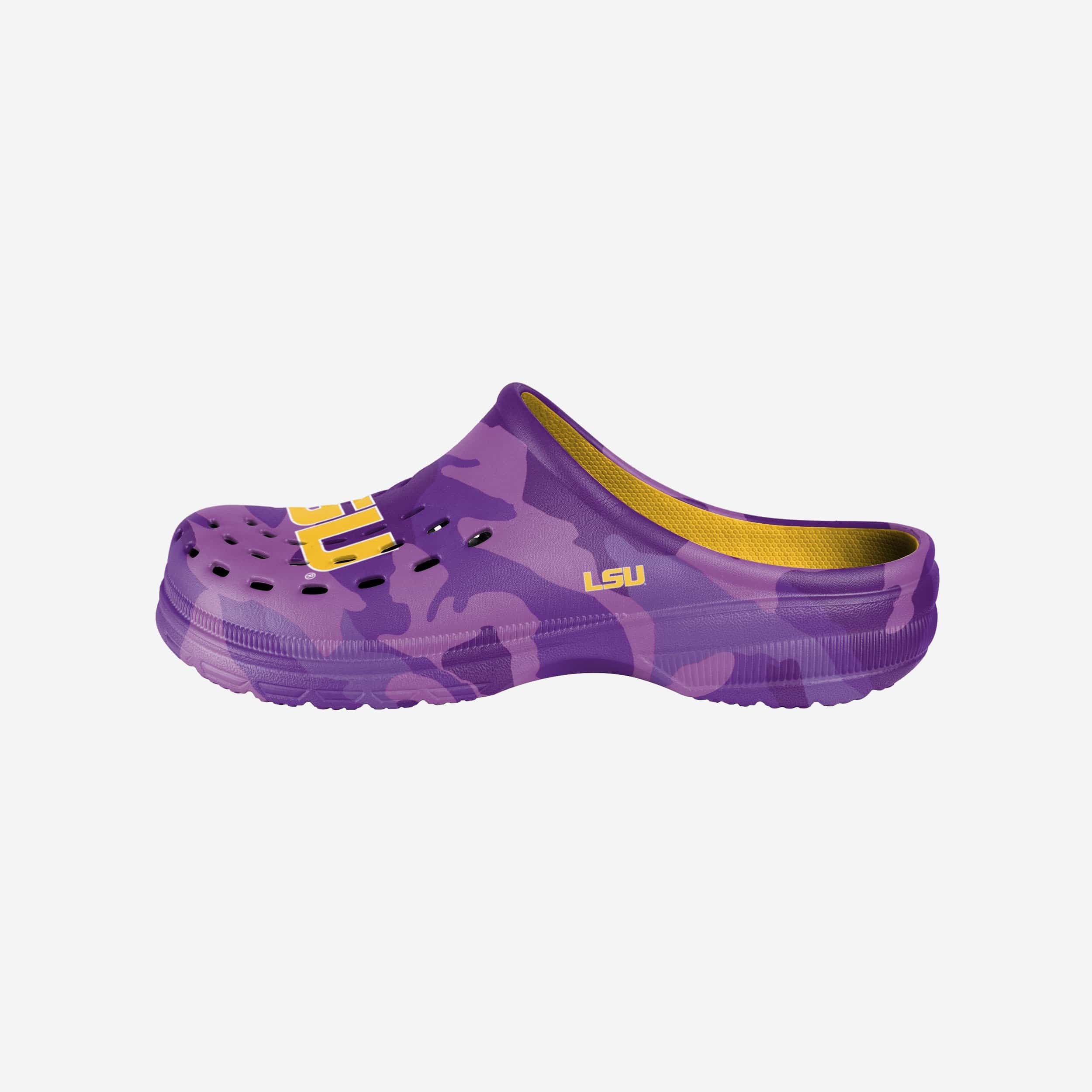 LSU Tigers Tonal Camo Clogs - Show Your Fandom!