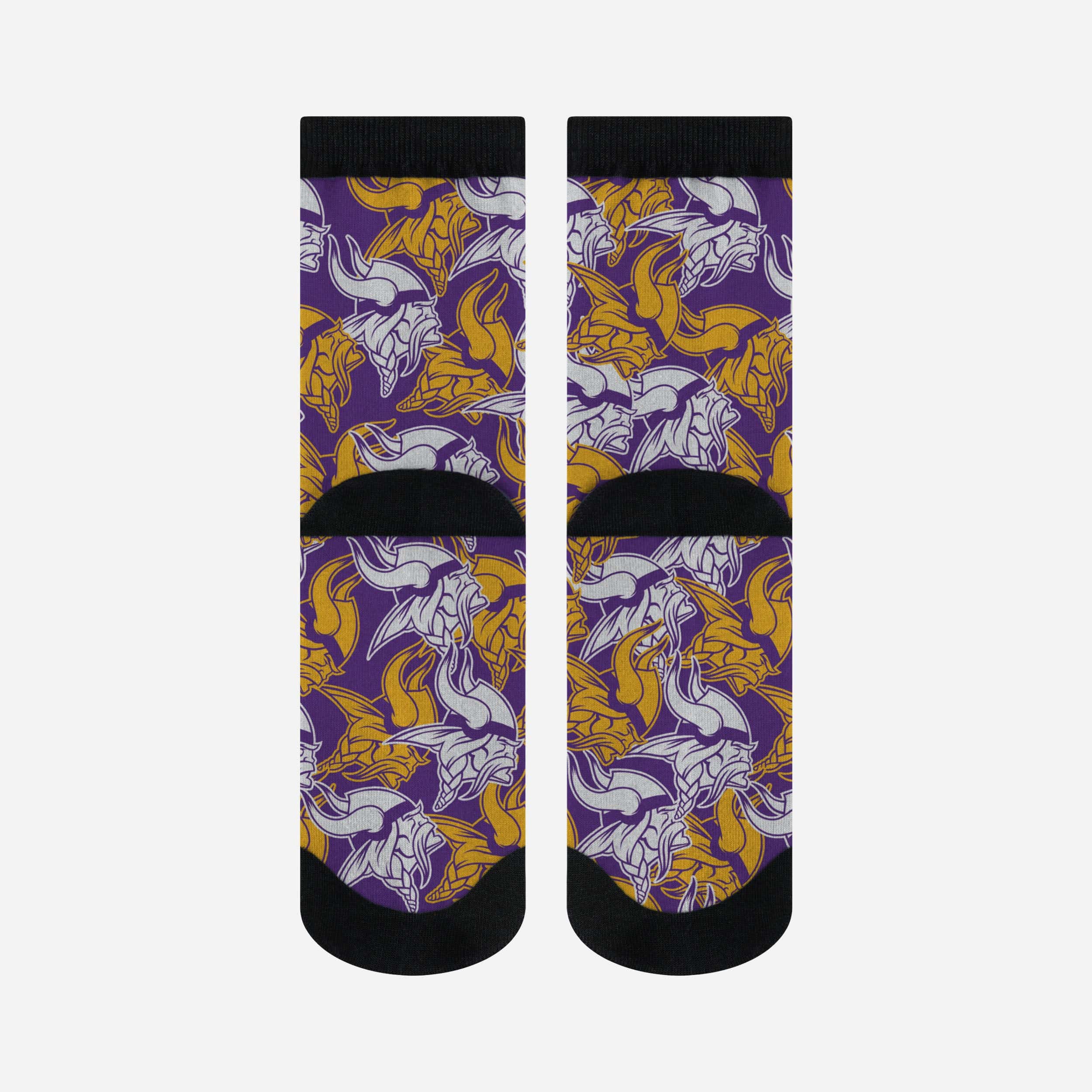 Eye-Catching Minnesota Vikings Logo Blast Socks
