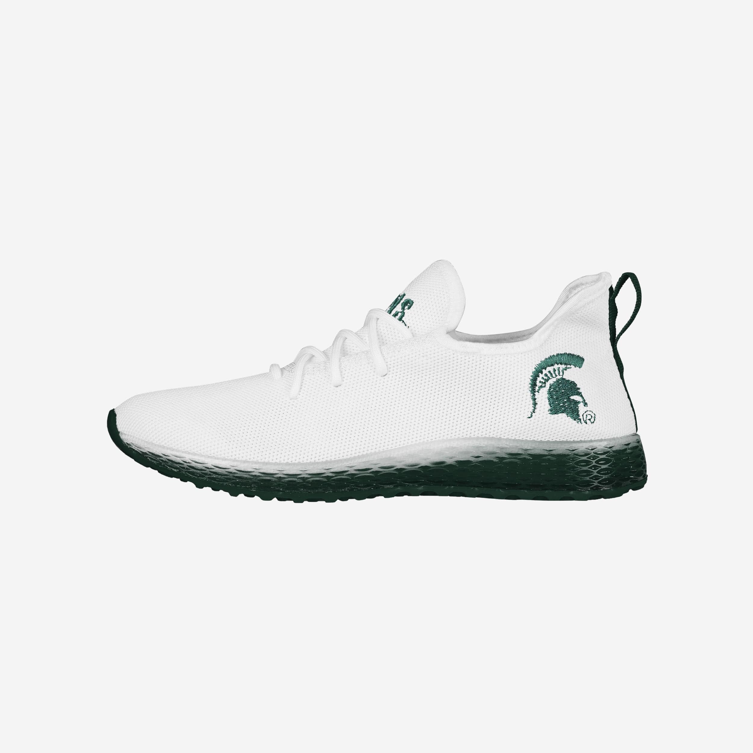 Michigan State Spartans Gradient Midsole White Sneakers - Game - Day Essential