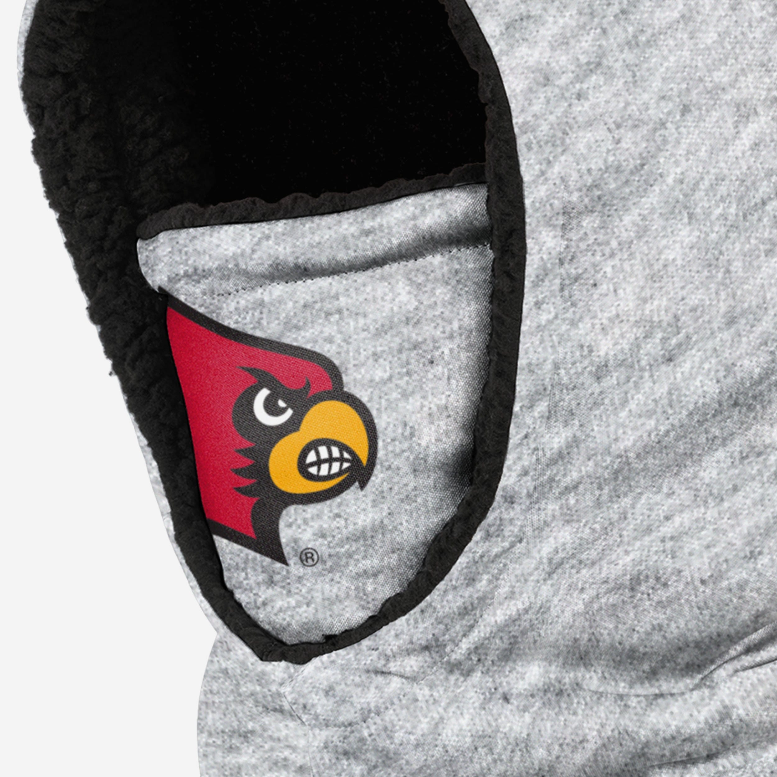 Louisville Cardinals Heather Grey Big Logo Hooded Gaiter - Your Ultimate Cold-Weather Essential