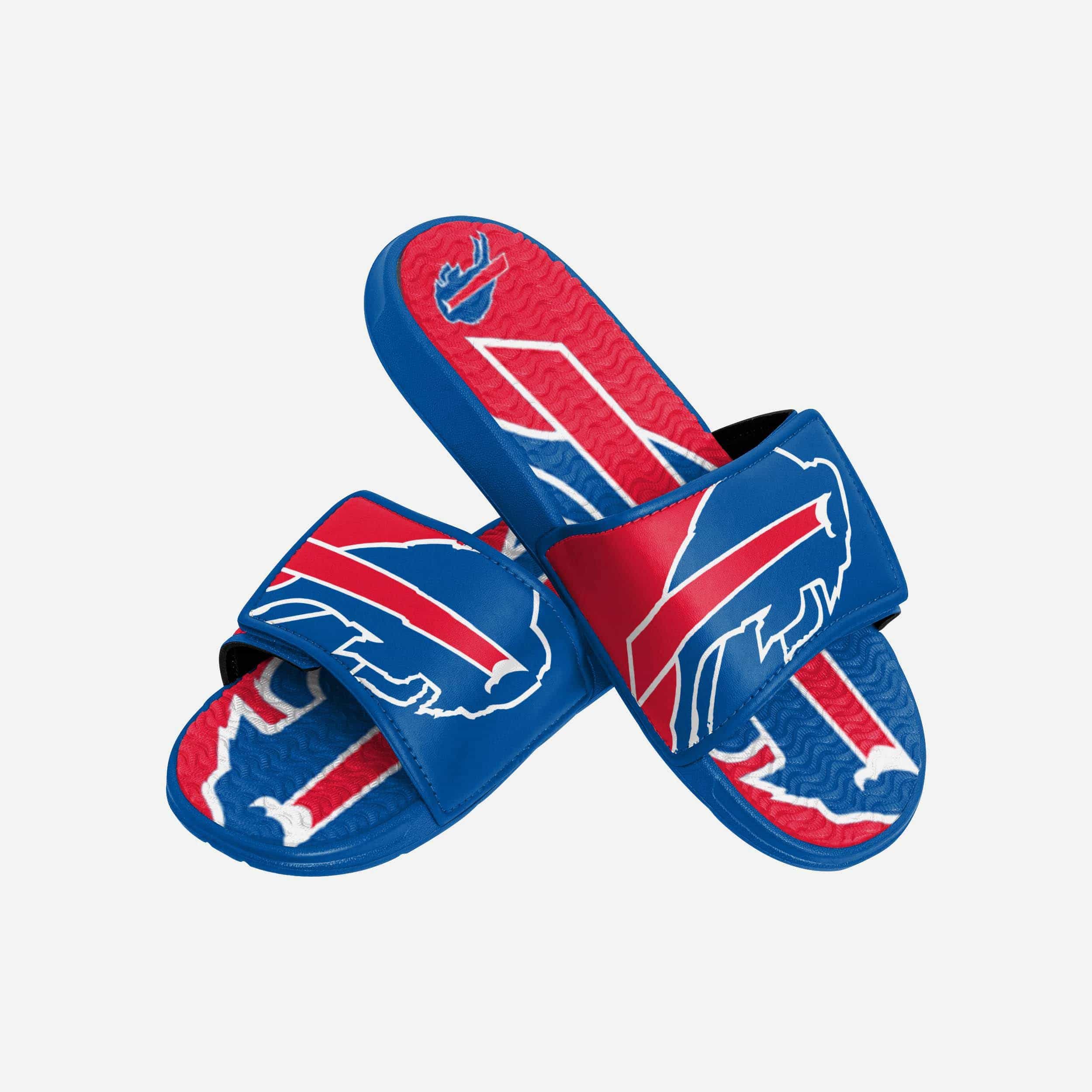Buffalo Bills Gel Slides: Colorblock Big Logo Edition