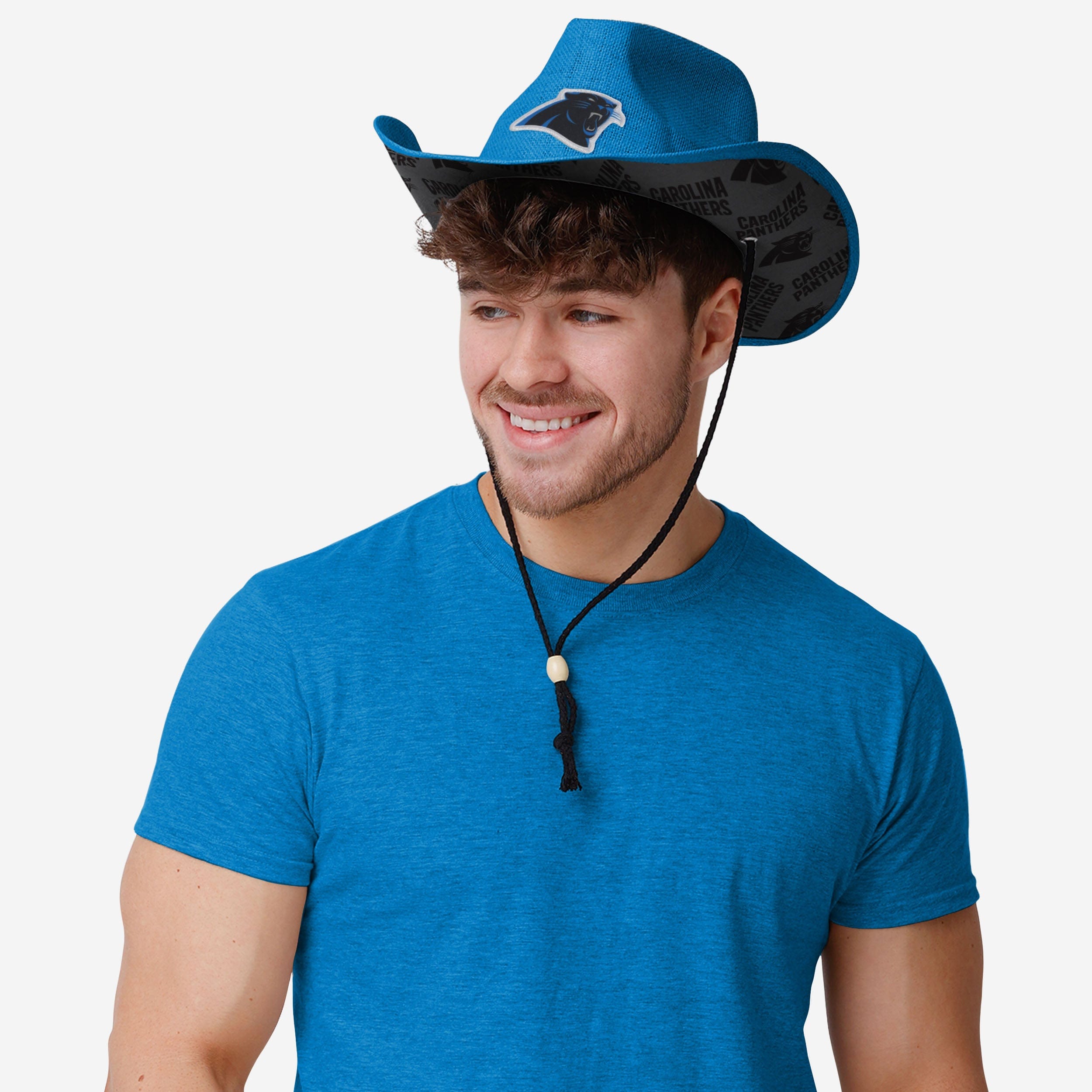 Carolina Panthers Stylish Team Stripe Cowboy Hat