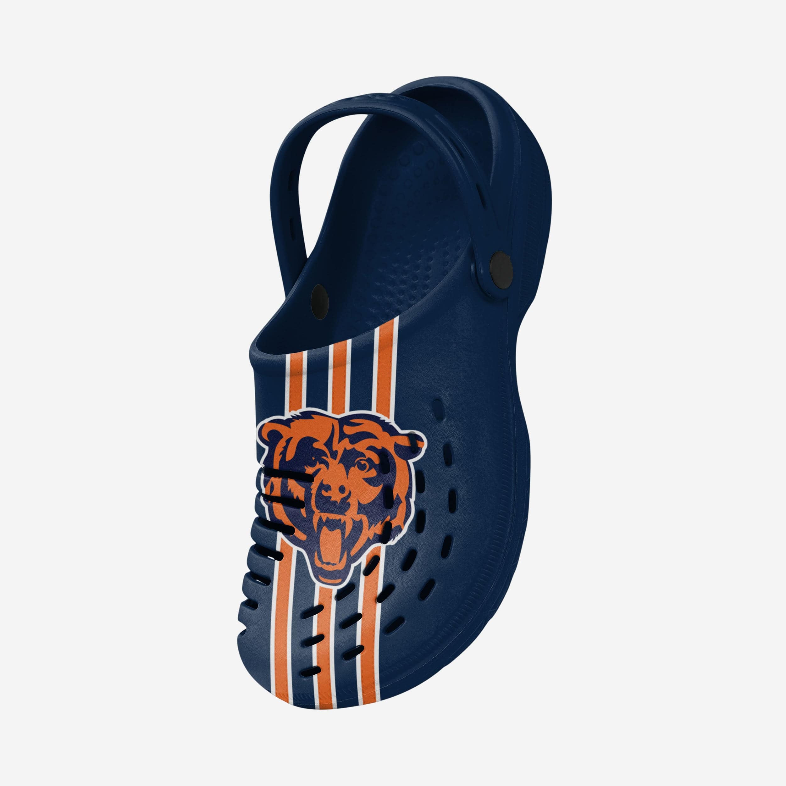 Chicago Bears Team Stripe Clogs: Stylish Sports Footwear with Straps