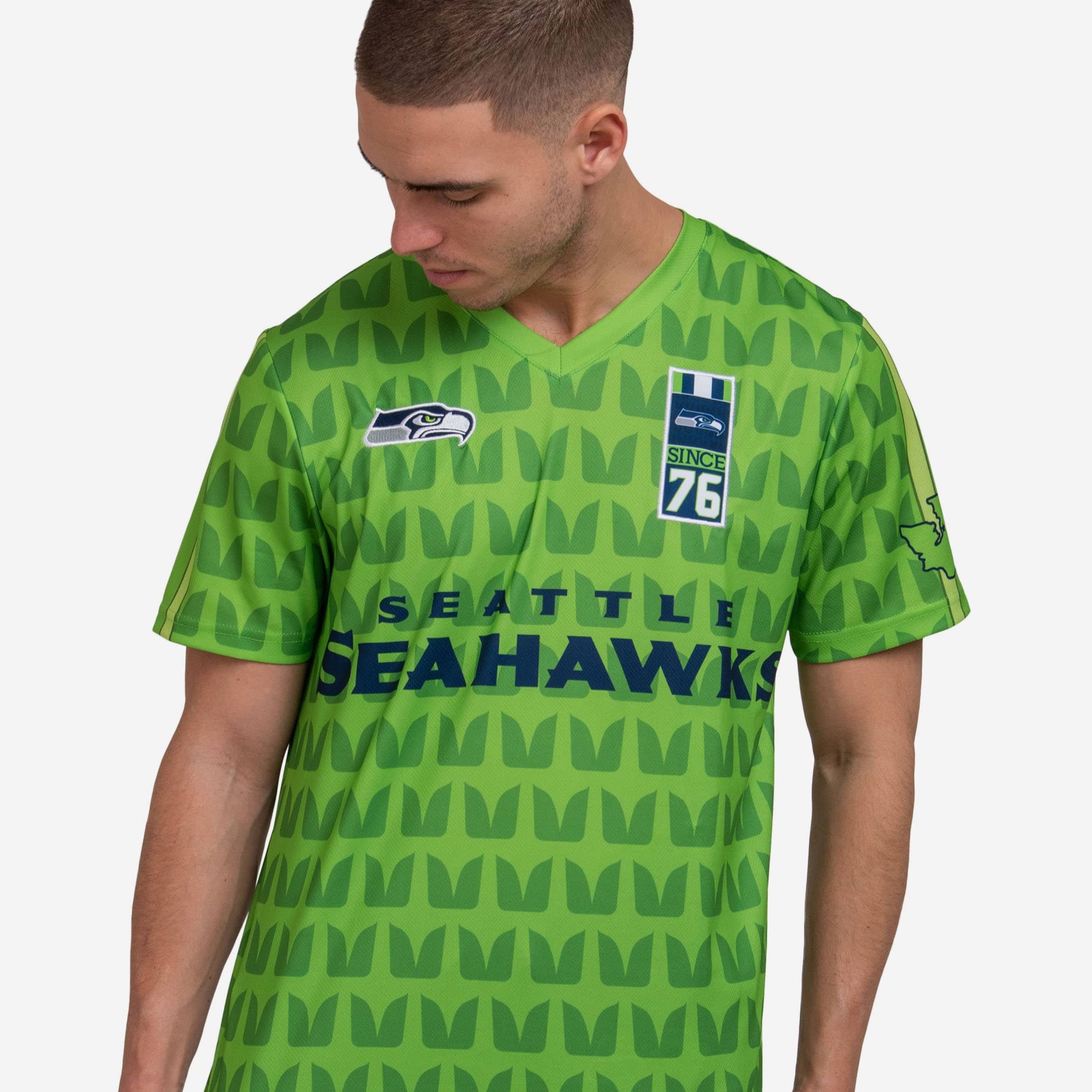 Seattle Seahawks Short Sleeve Soccer Jersey: Score Big in Style!