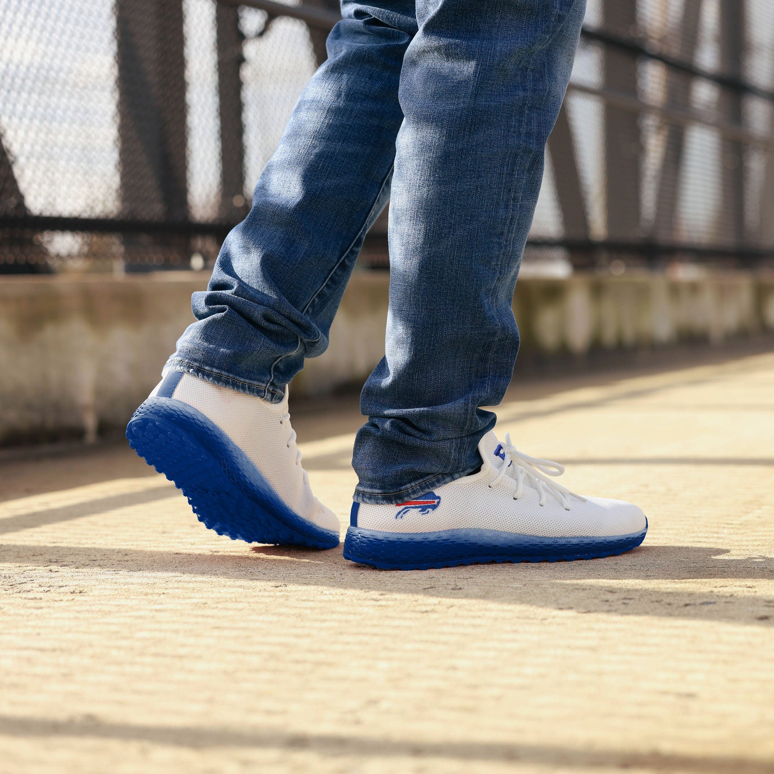 Buffalo Bills Gradient Midsole White Sneakers - Game - Day Essential