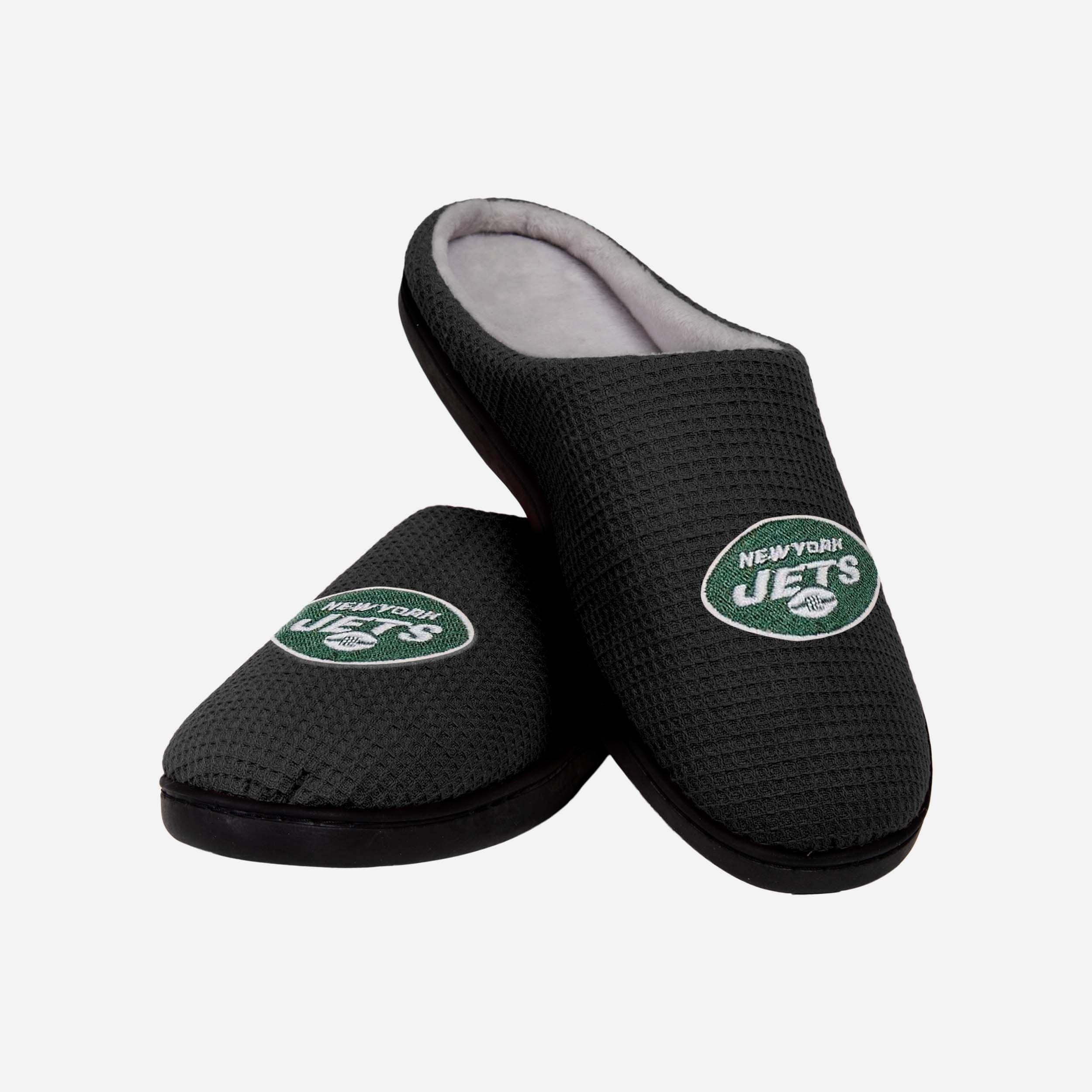 New York Jets Super-Soft Memory Foam Slide Slippers - Show Your Team Spirit!