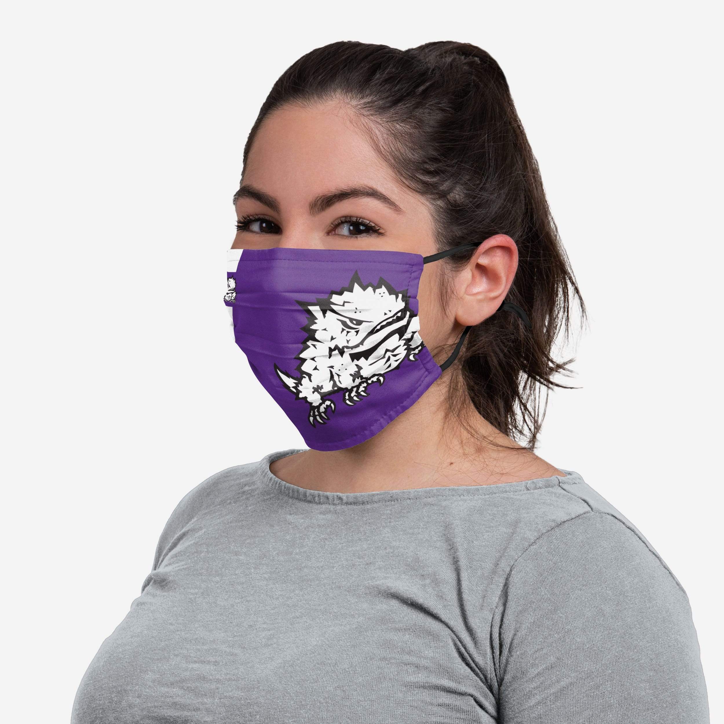 TCU Horned Frogs On-Field Sideline Logo Face Cover - Show Your Team Spirit!
