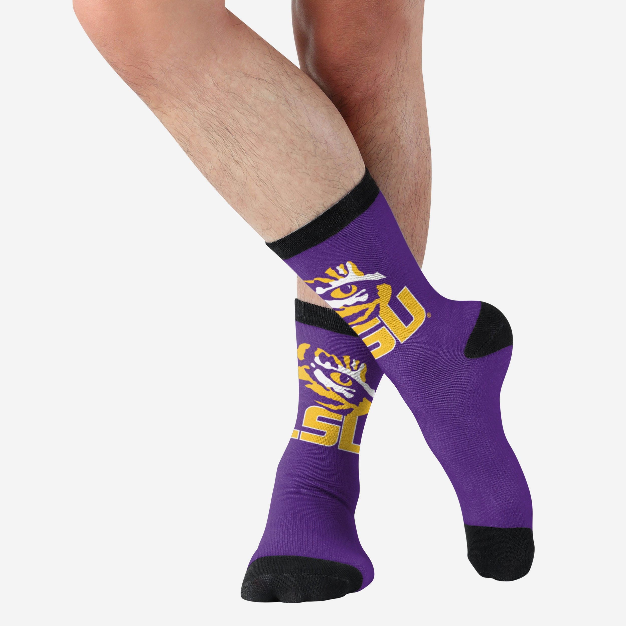 LSU Tigers Prime Time Victory Socks