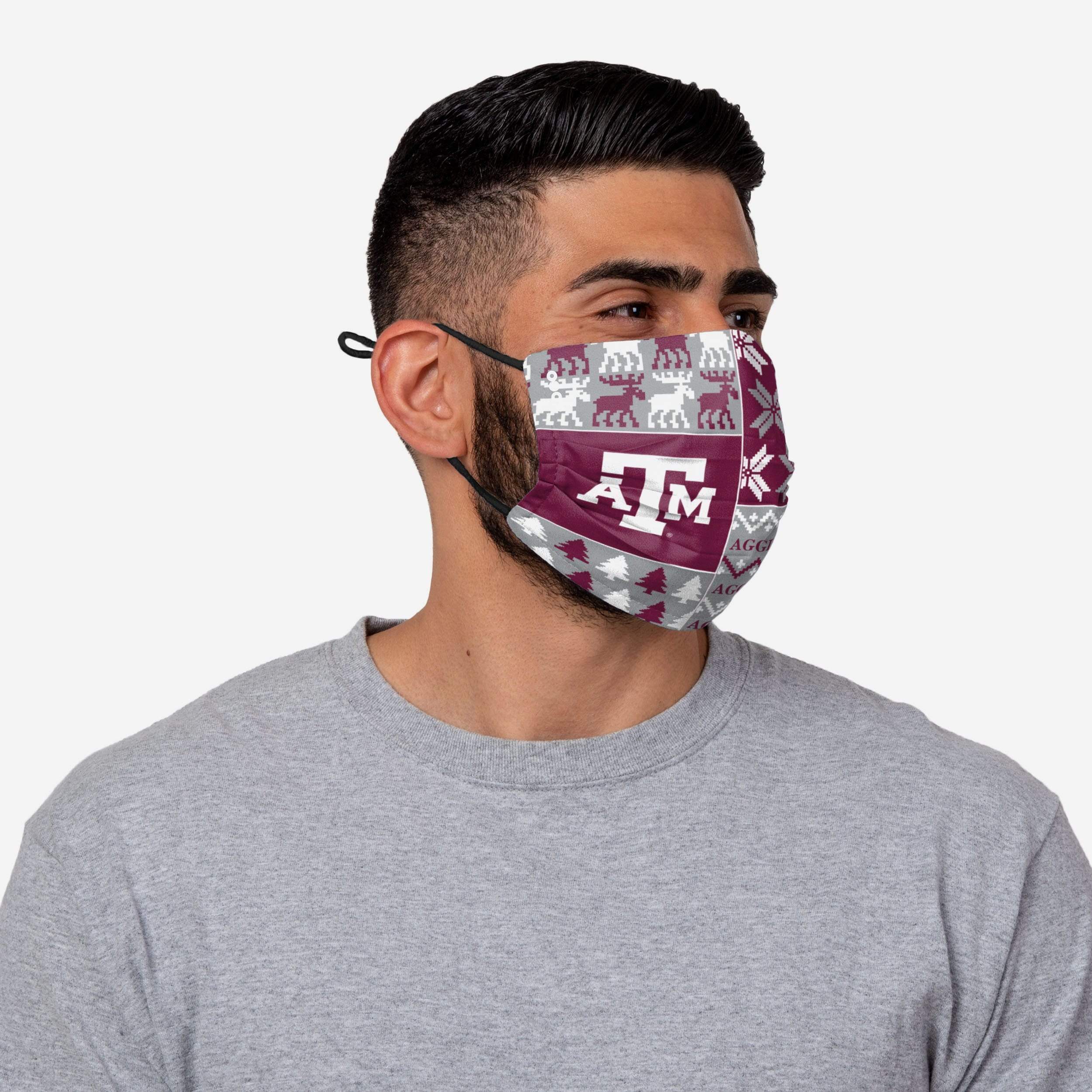 Texas A&M Aggies Busy Block Adjustable Face Cover - Show Your Team Spirit!