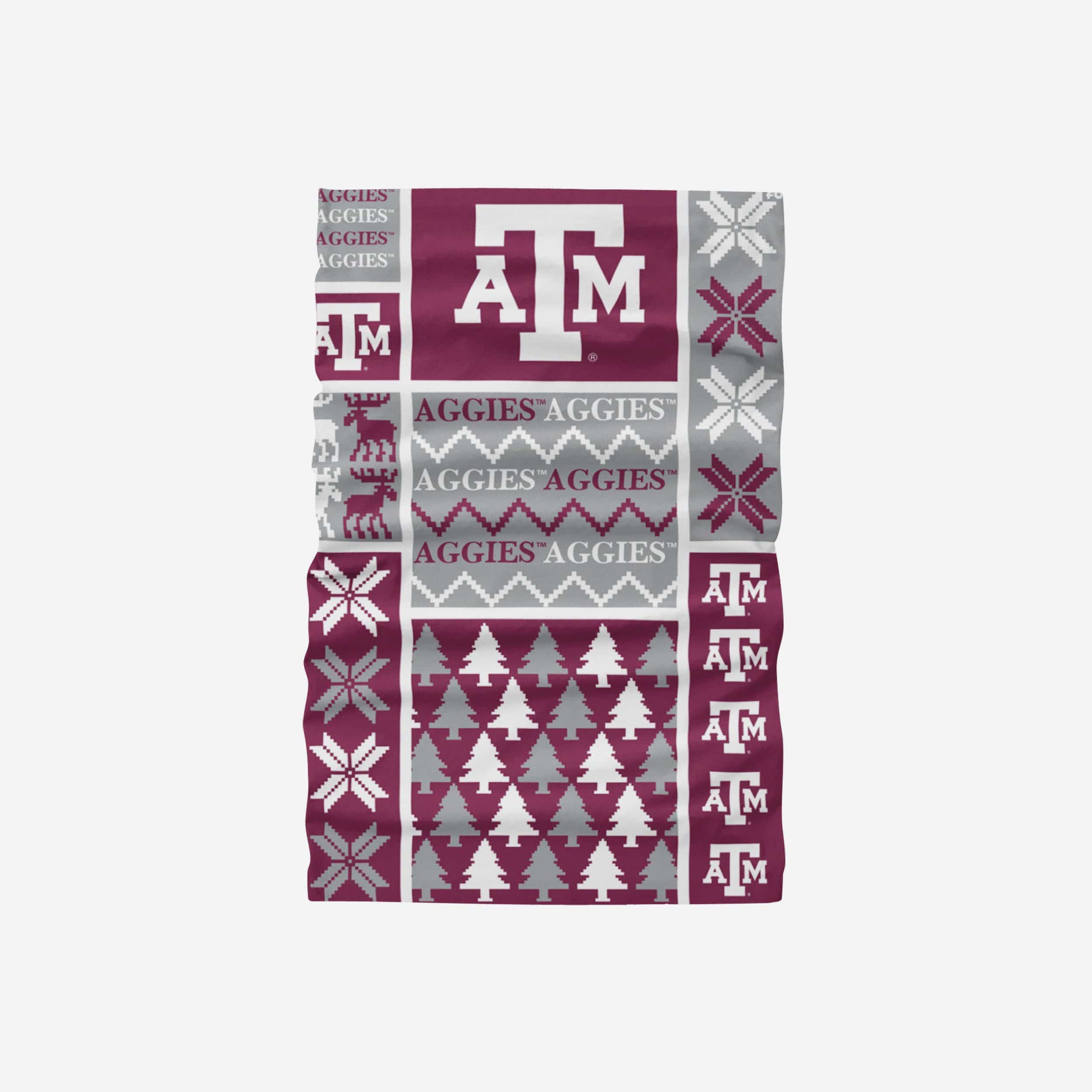 Texas A&M Aggies Stylish Block Gaiter Scarf - Represent Your Team in Style!