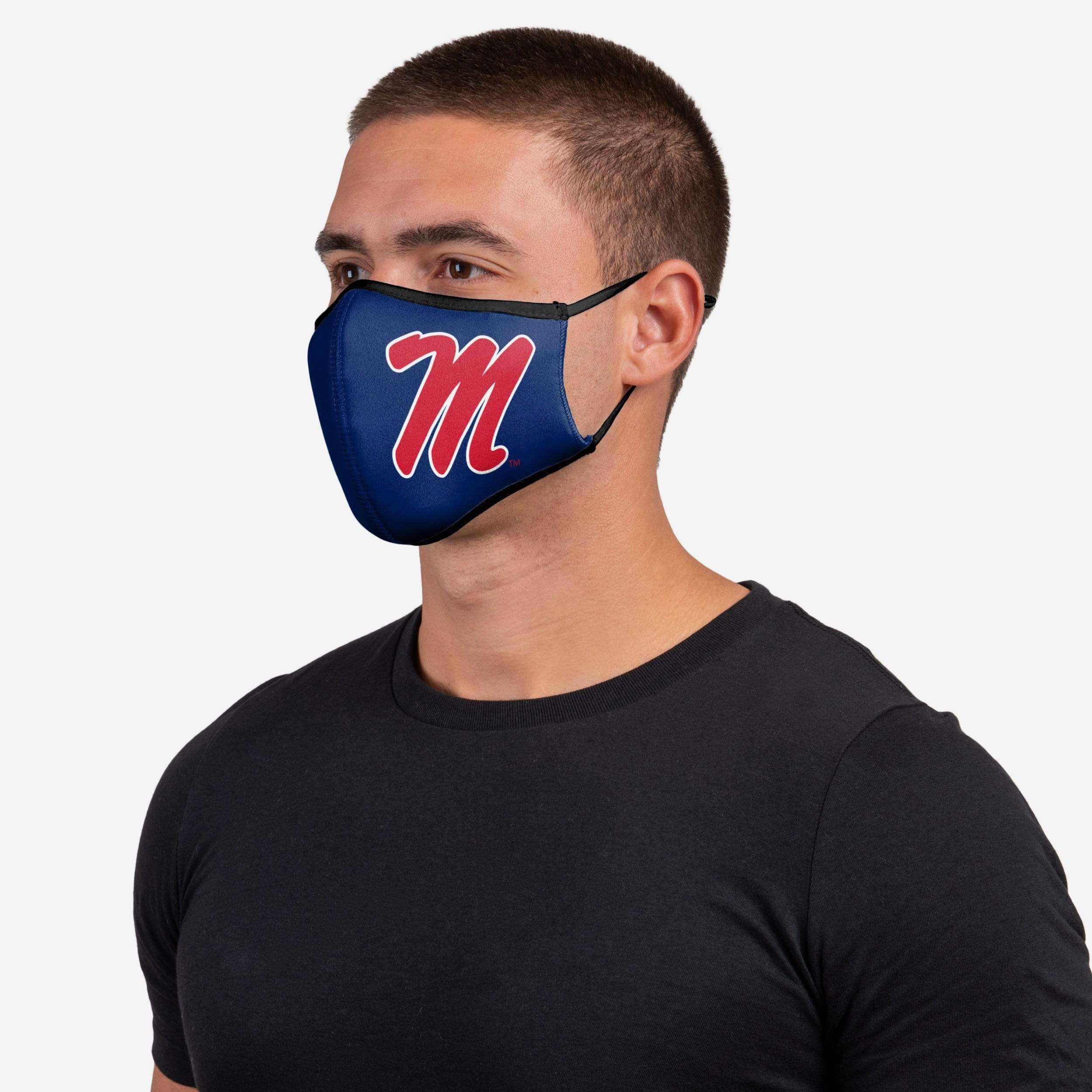 Ole Miss Rebels 3-Pack Fashionable Face Covers - Represent Your Team in Style!