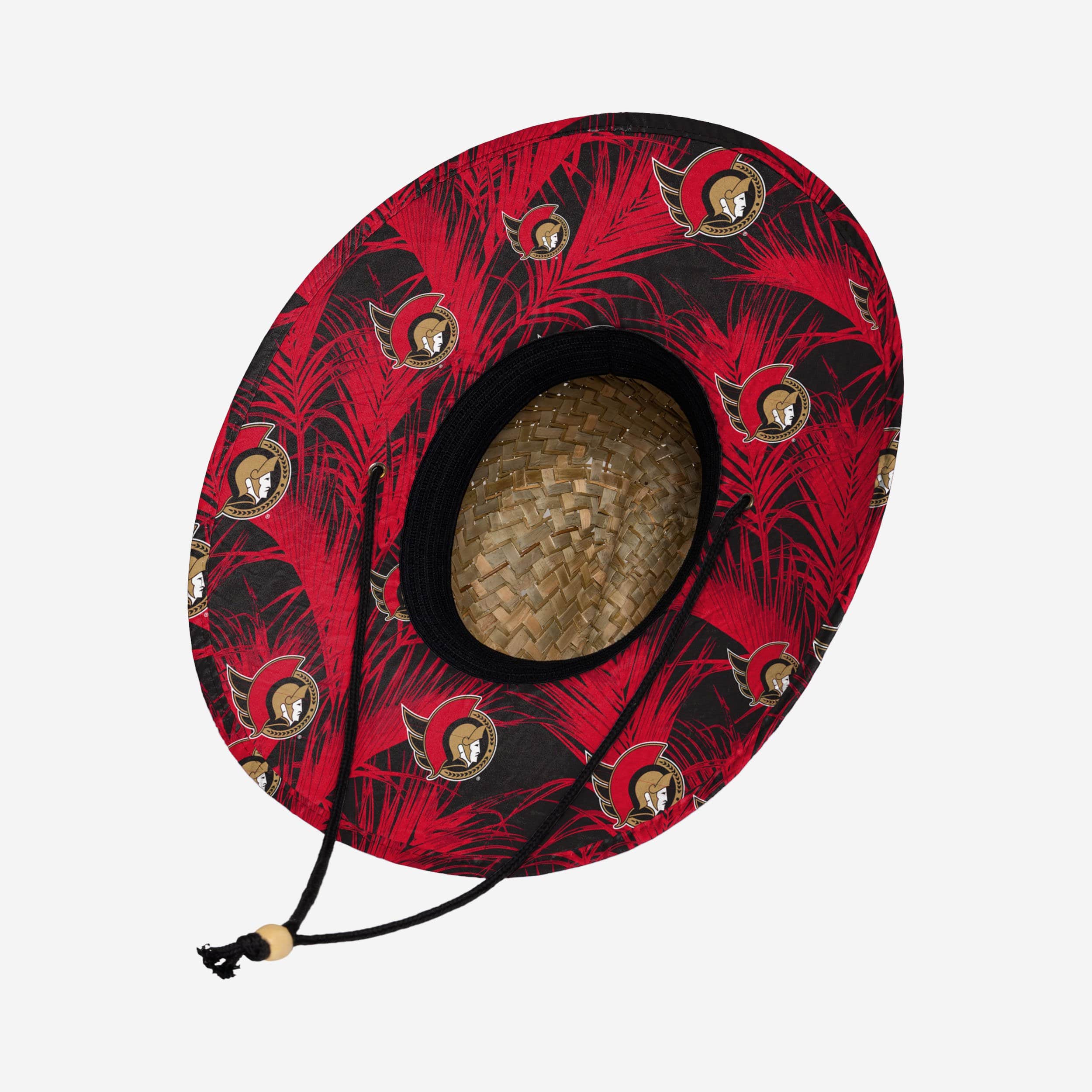 Sizzling Ottawa Senators Floral Straw Hat - Must - Have for Summer