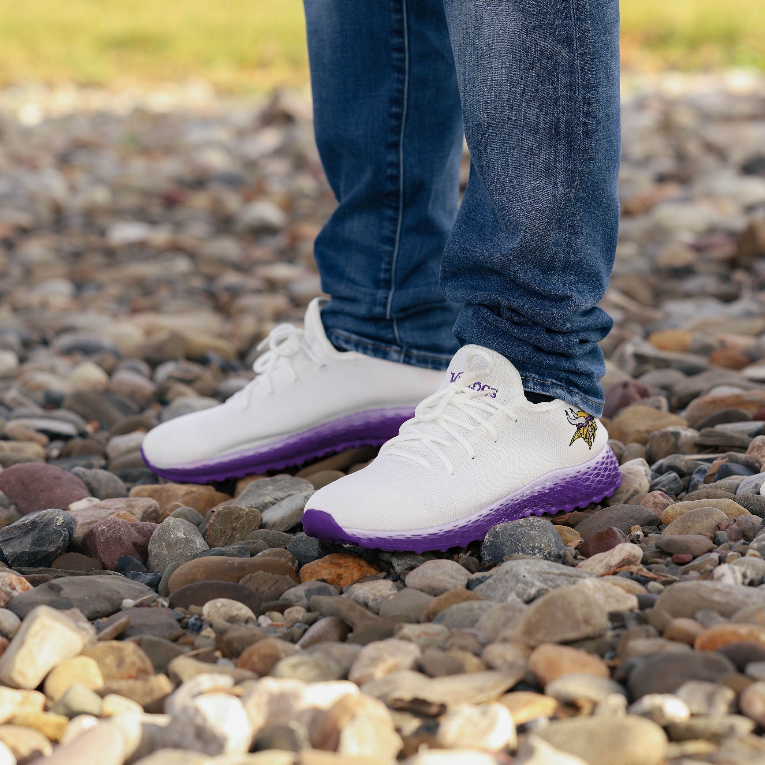 Minnesota Vikings Gradient Midsole White Sneakers - Game - Day Essential
