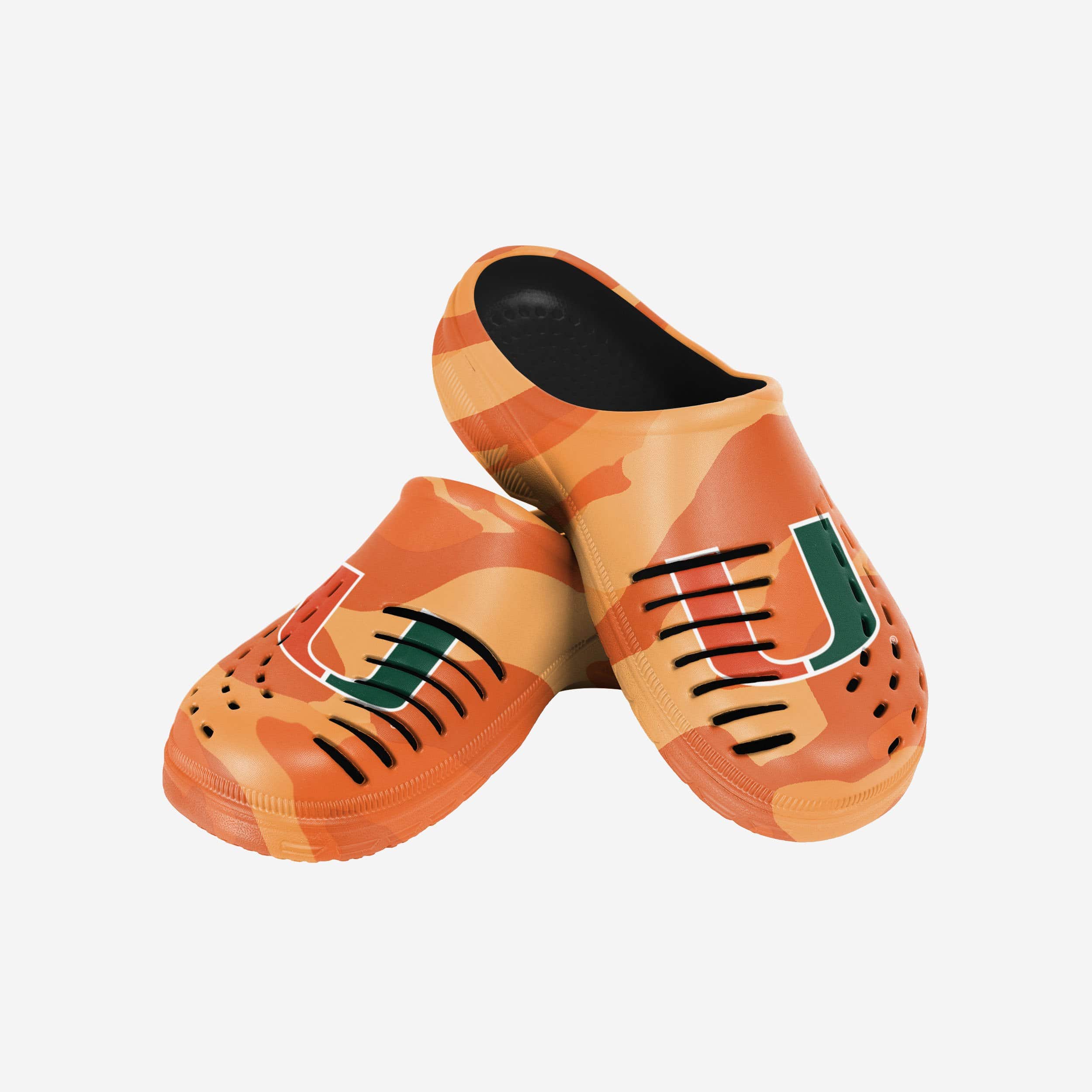 Miami Hurricanes Tonal Camo Clogs - Show Your Fandom!