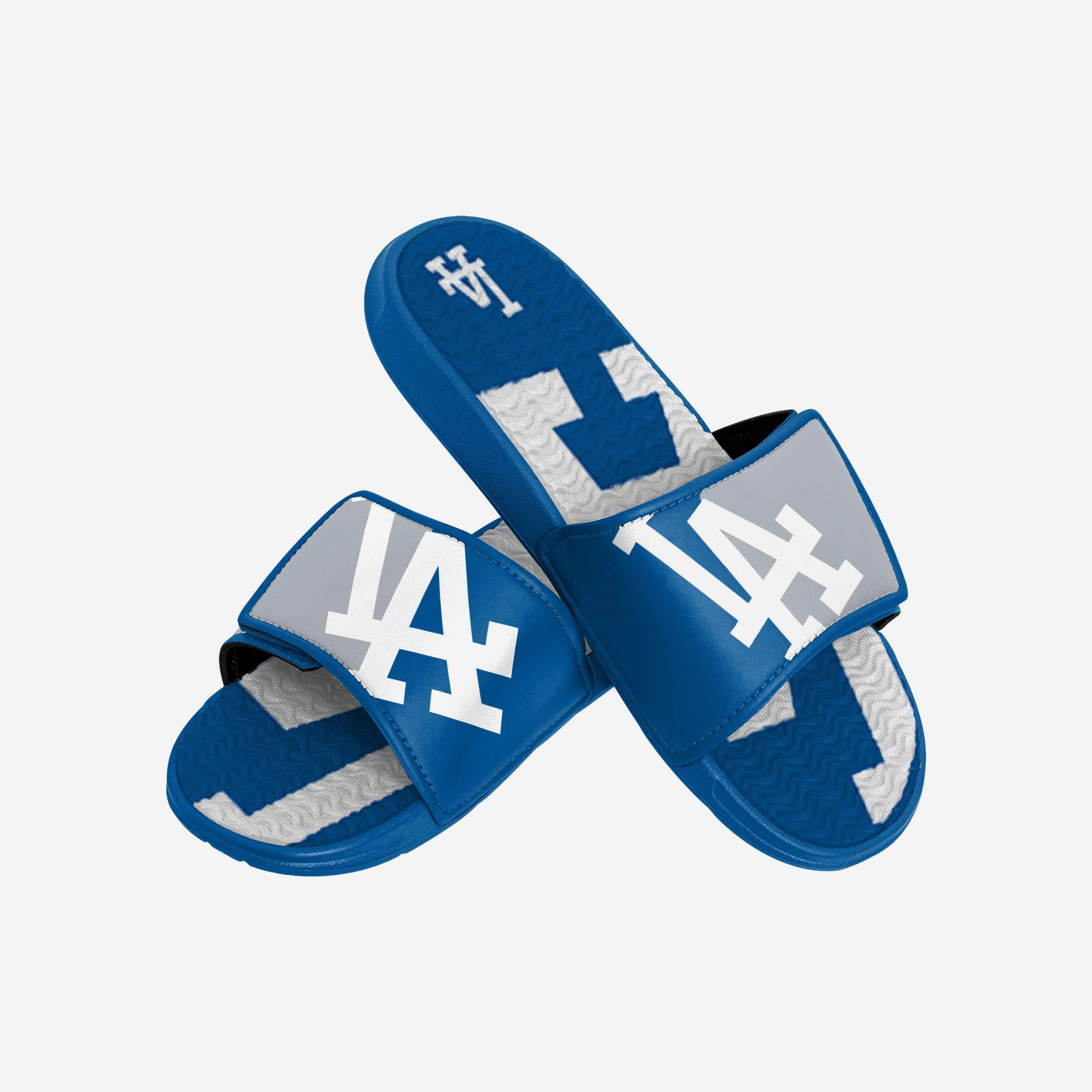 Los Angeles Dodgers Gel Slides with Big Colorblock Logo