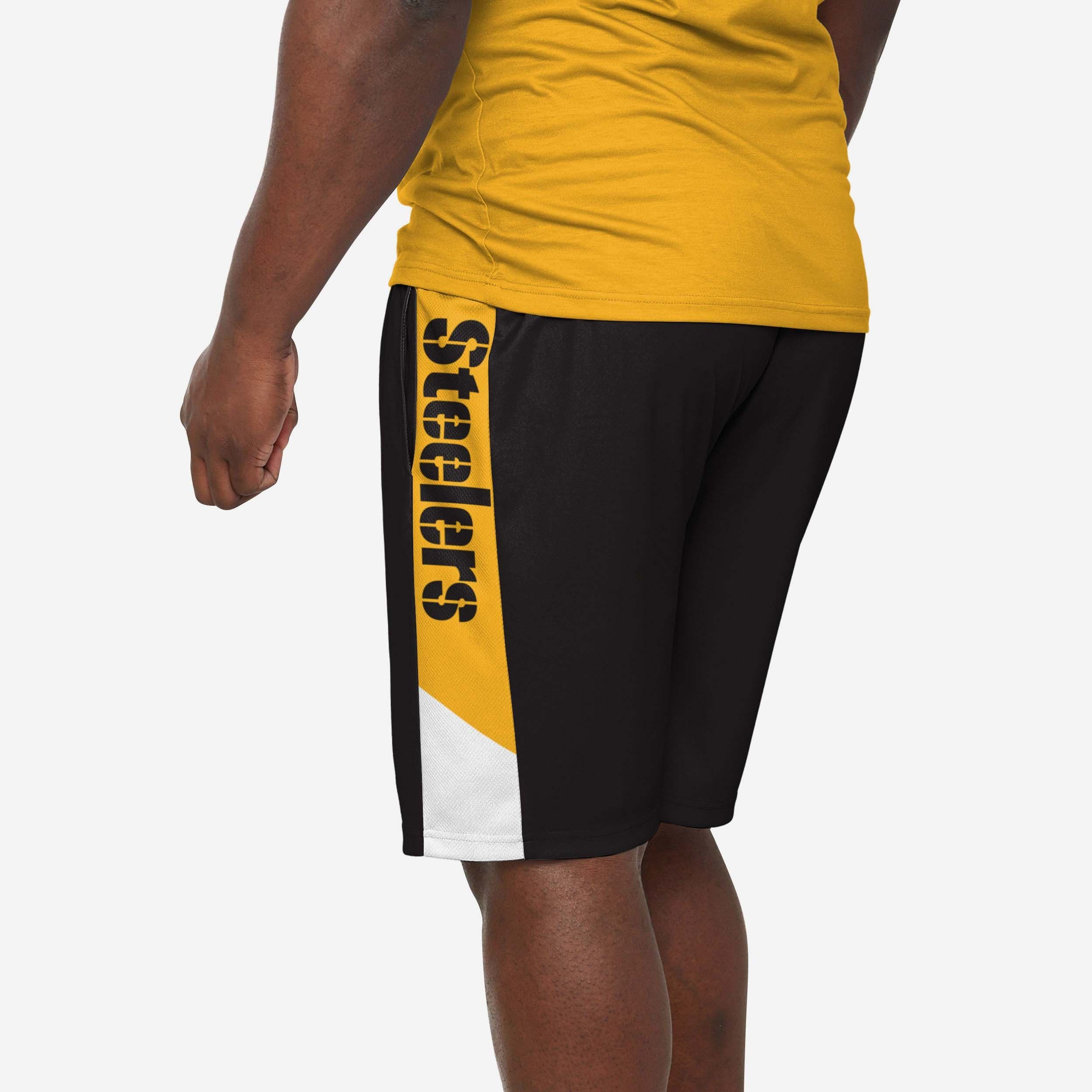 Pittsburgh Steelers Stylish Side Stripe Training Shorts