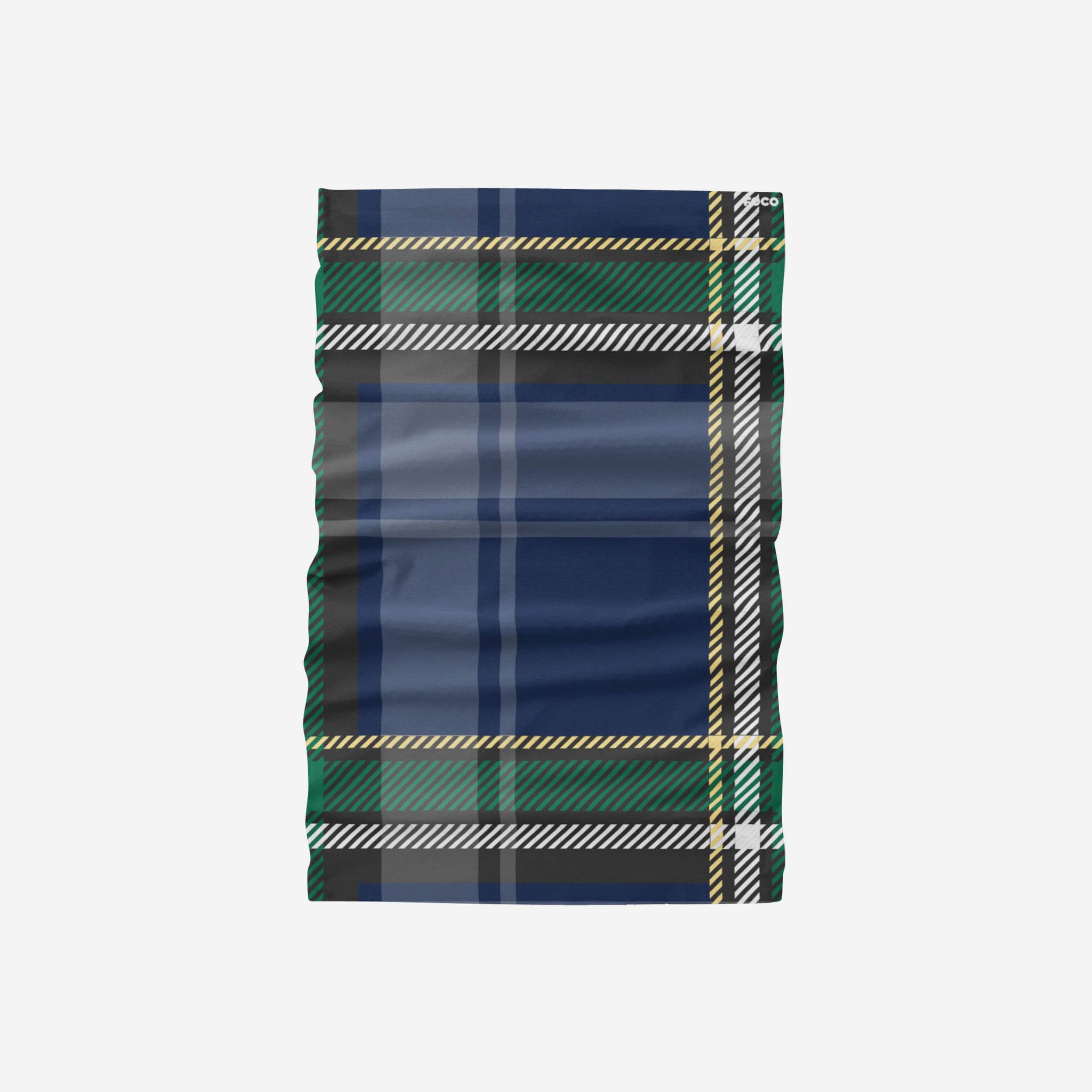 Stylish Blue Plaid Gaiter Scarf - A Fashion Must-Have!