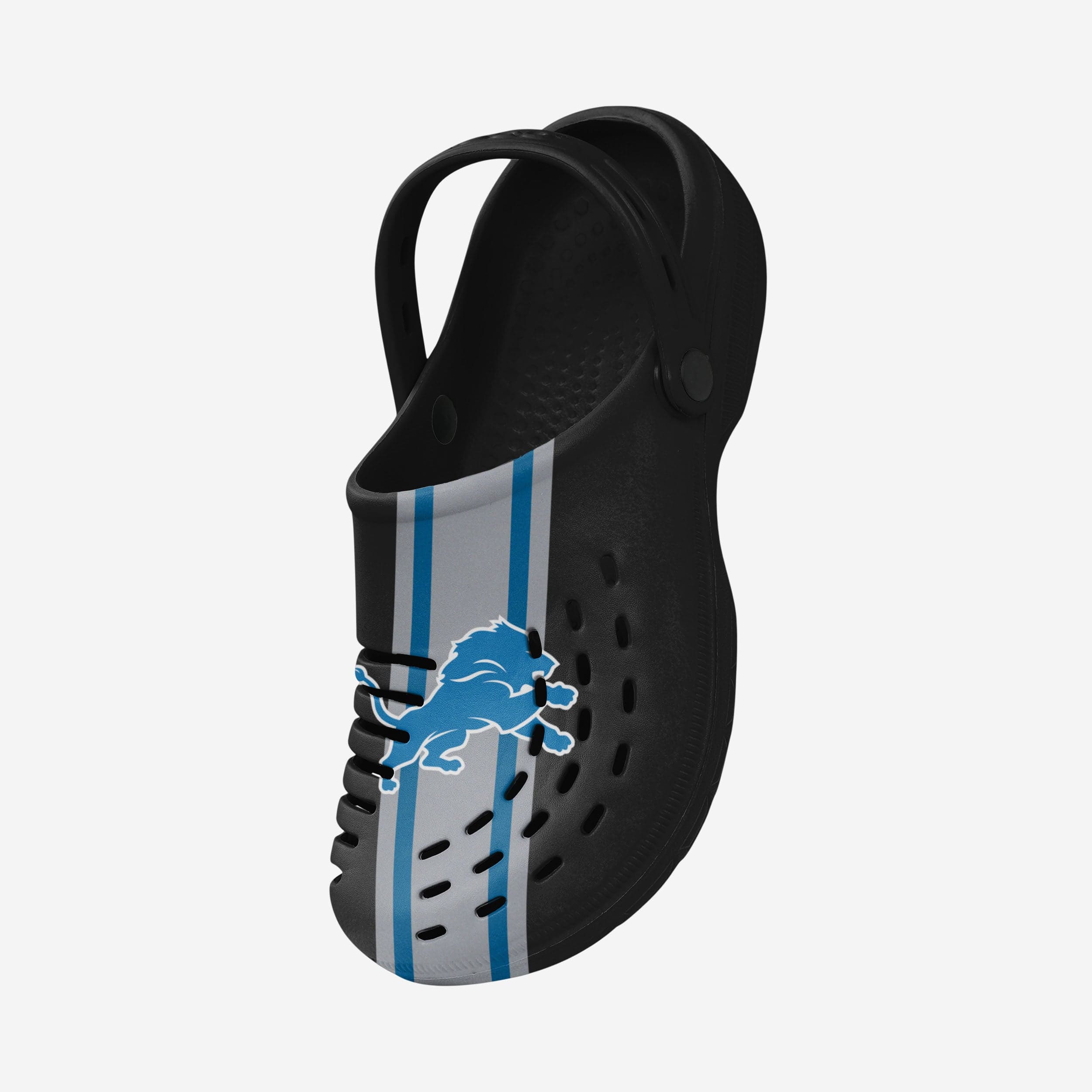 Detroit Lions Stylish Team Stripe Clogs with Straps
