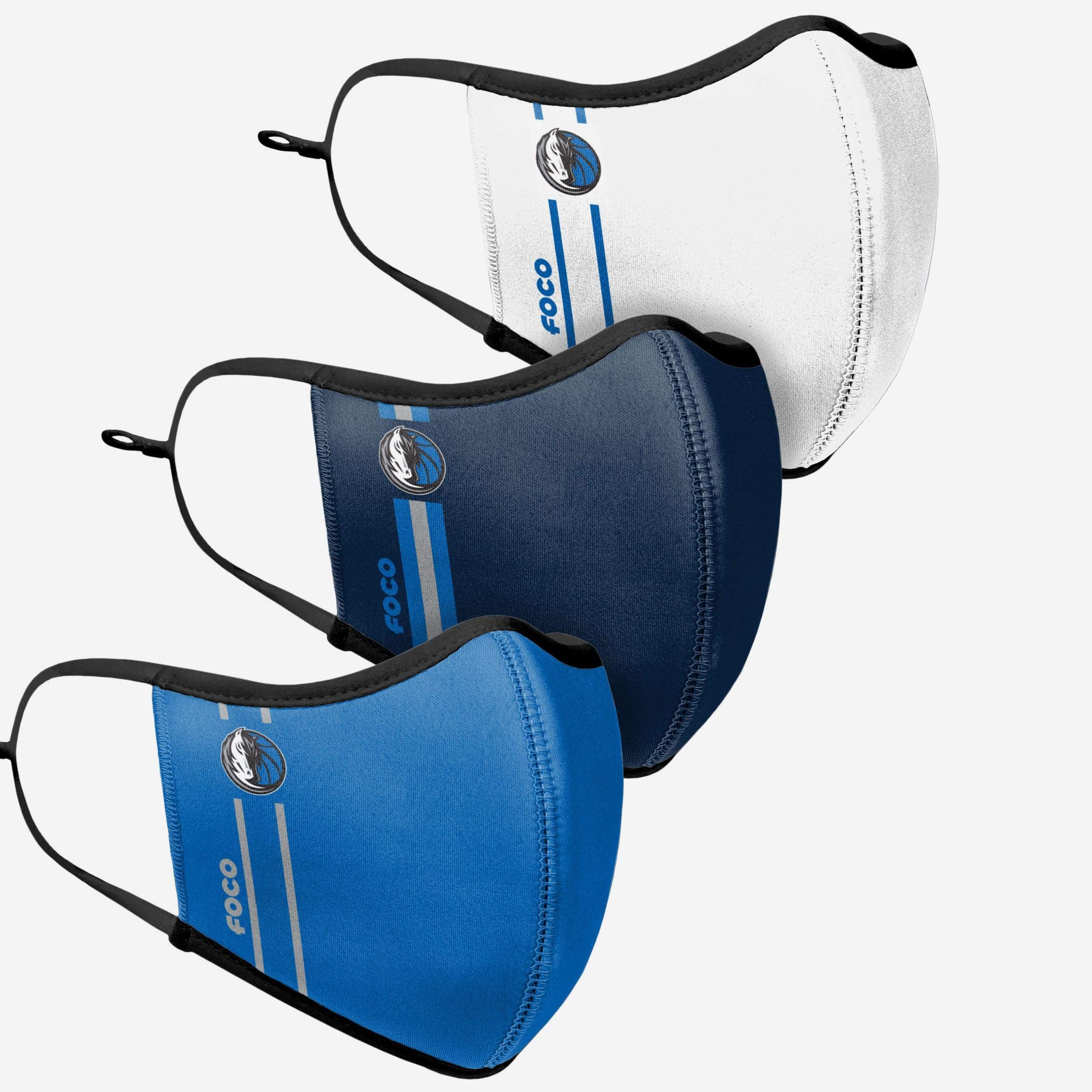 Dallas Mavericks 3-Pack Stylish Sports Face Covers