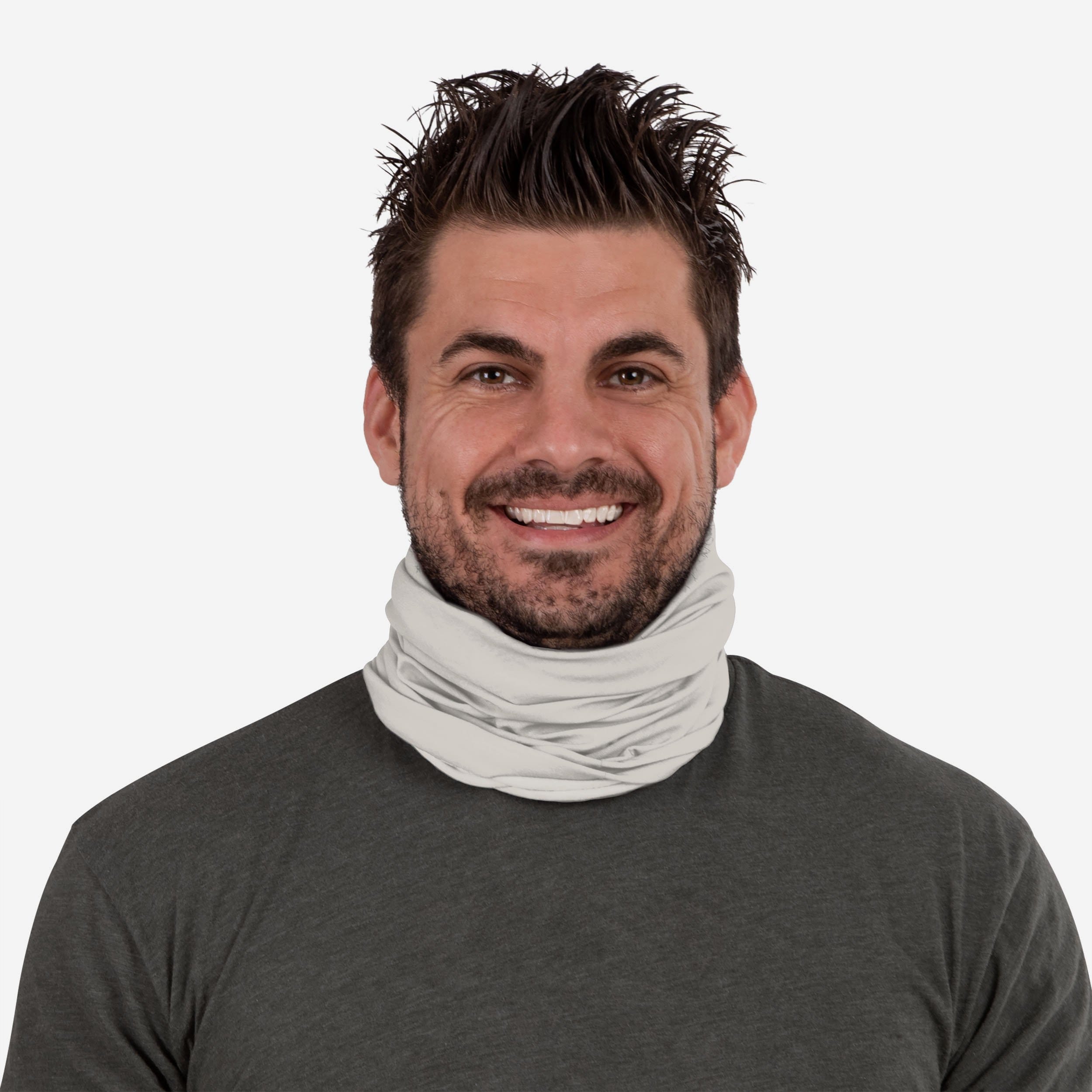 Enchanting White Mirage Bandana Gaiter Scarf