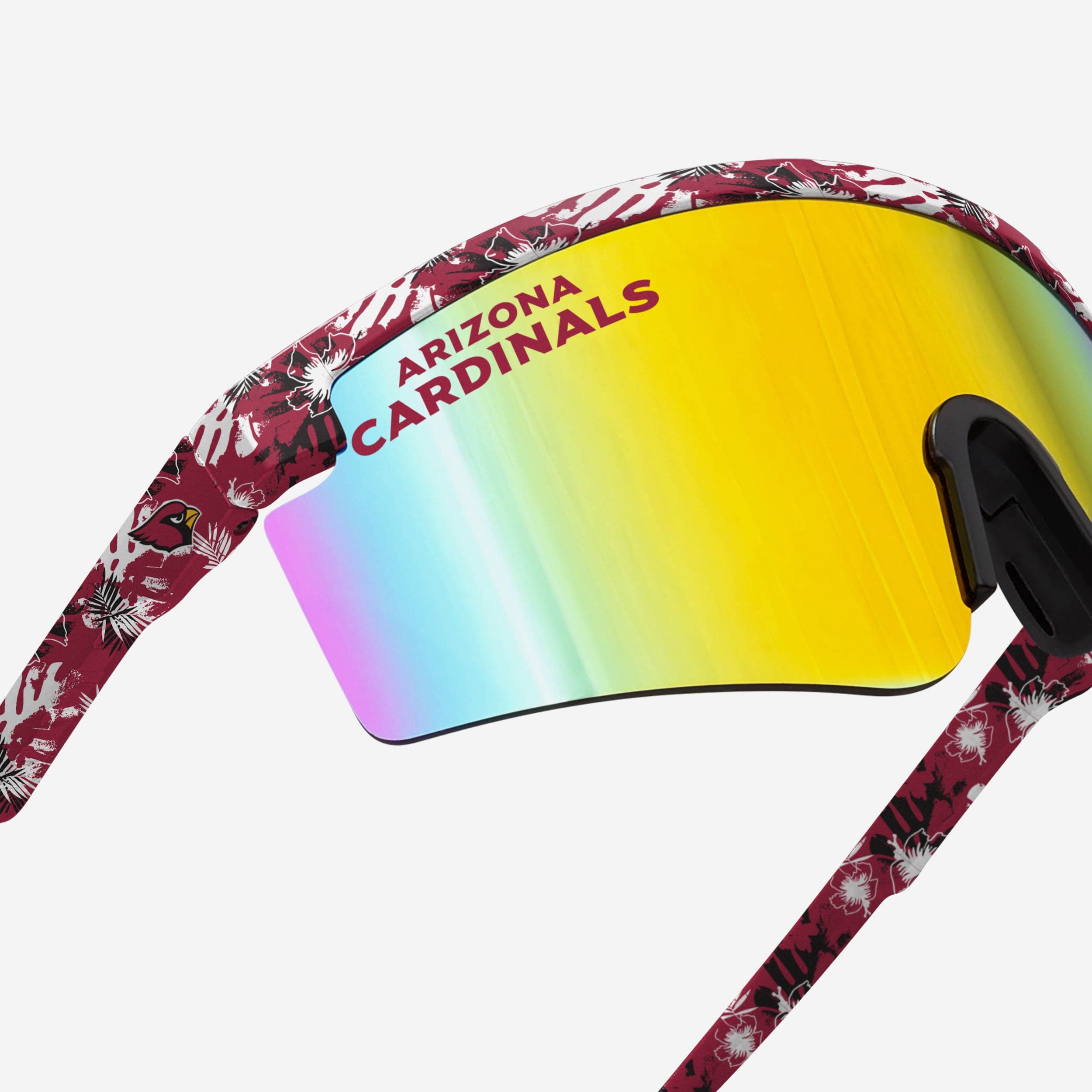 Stylish Arizona Cardinals Floral Large Frame Sunglasses
