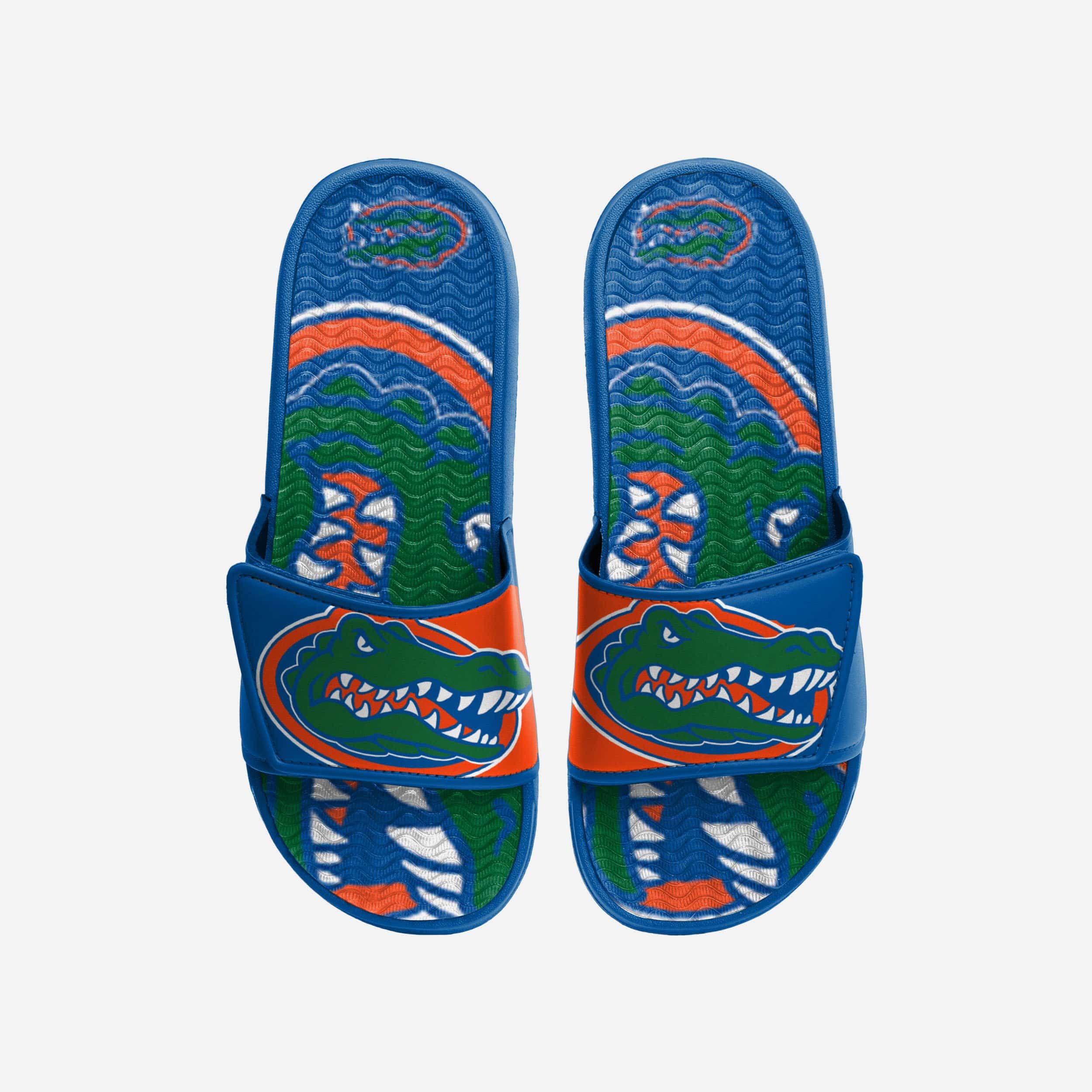 Florida Gators Colorblock Big Logo Gel Slides - Show Your Team Spirit!