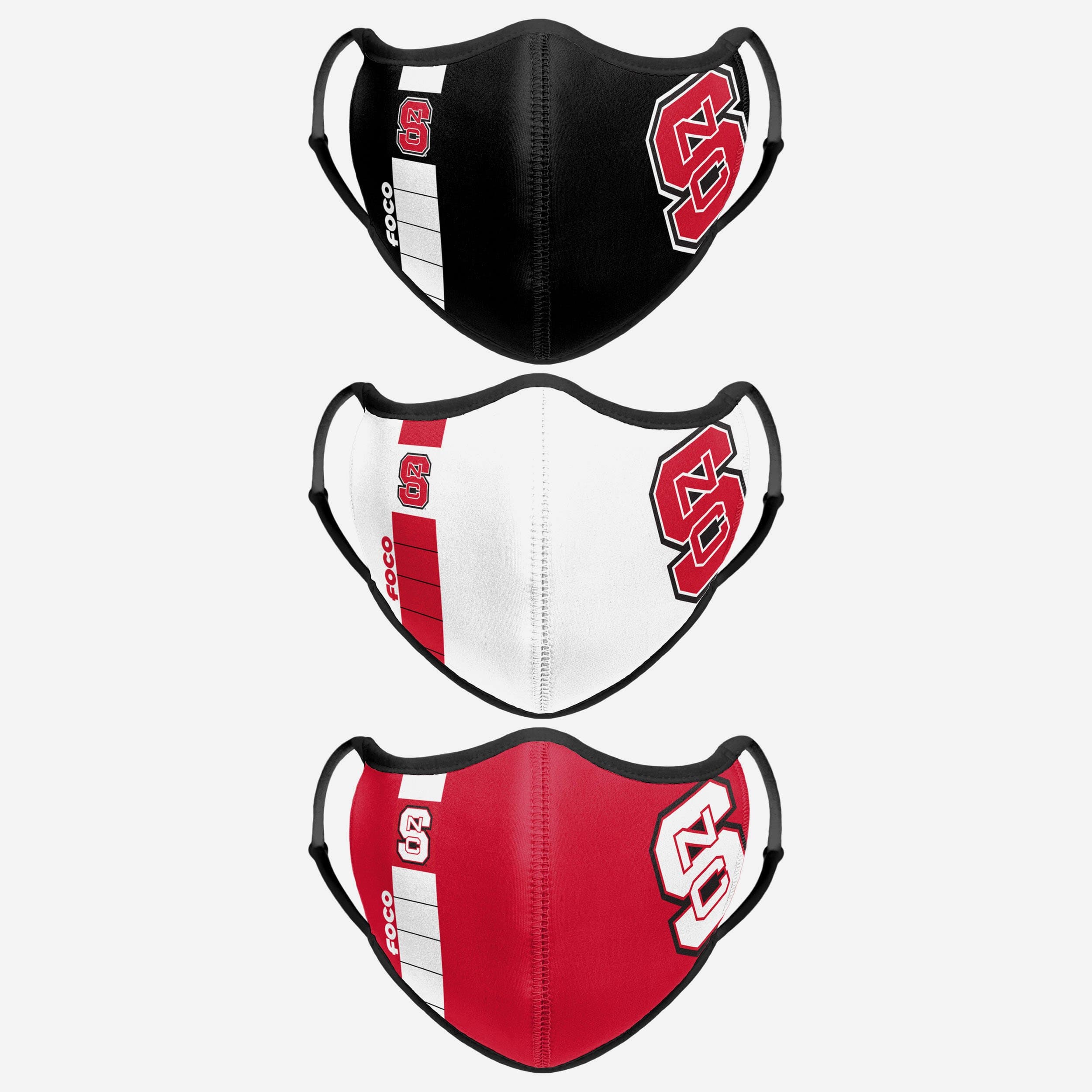 NC State Wolfpack 3-Pack Sports Face Cover - Represent Your Team in Style!